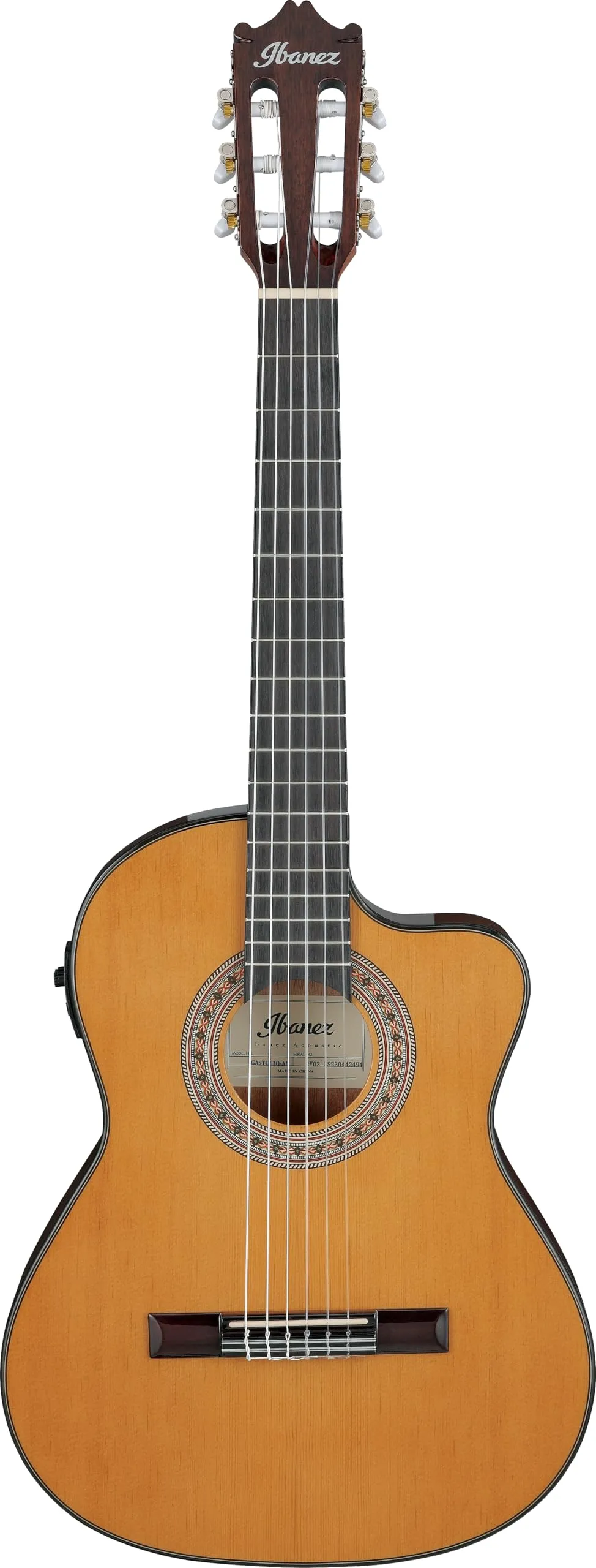 Ibanez GA5TCE3Q 3/4 Acoustic-Electric Nylon-String Guitar - Natural, Spruce Top, Purpleheart Fingerboard