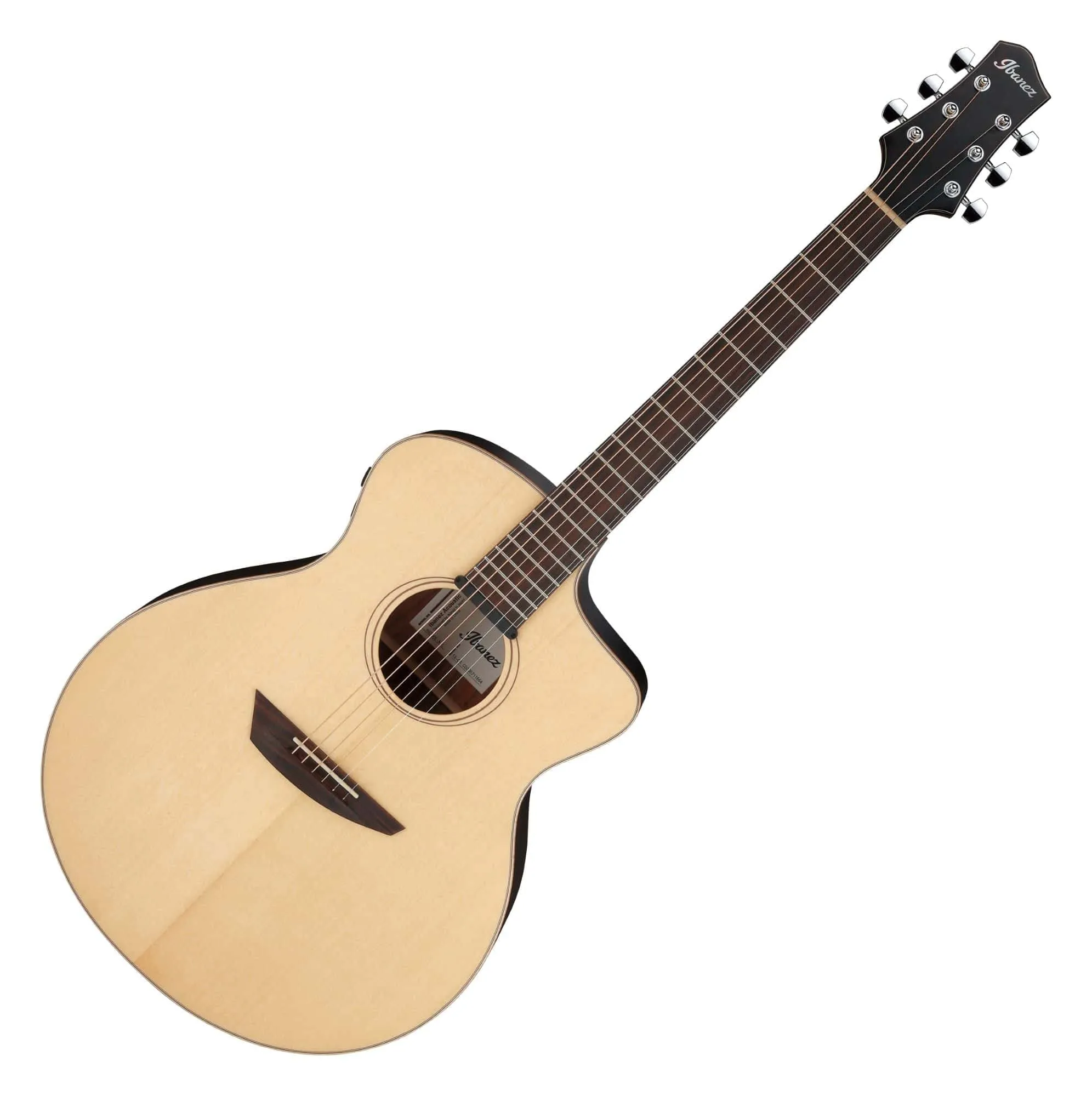 Ibanez PA300E Acoustic-Electric Guitar - Natural Satin Top, Ebony Fingerboard, Jumbo Body