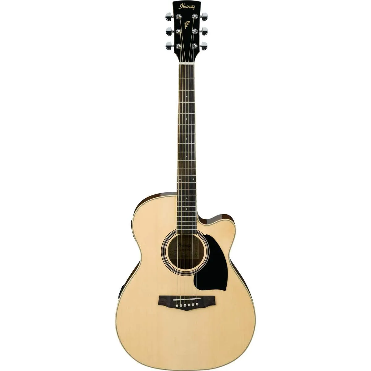 Ibanez PC15ECENT Natural Acoustic-Electric Guitar - Cutaway Grand Concert, Mahogany, Spruce Top