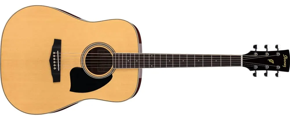 Ibanez Performance Series PF15 Acoustic Guitar, Dreadnought Body, Rosewood Fretboard, Natural Gloss