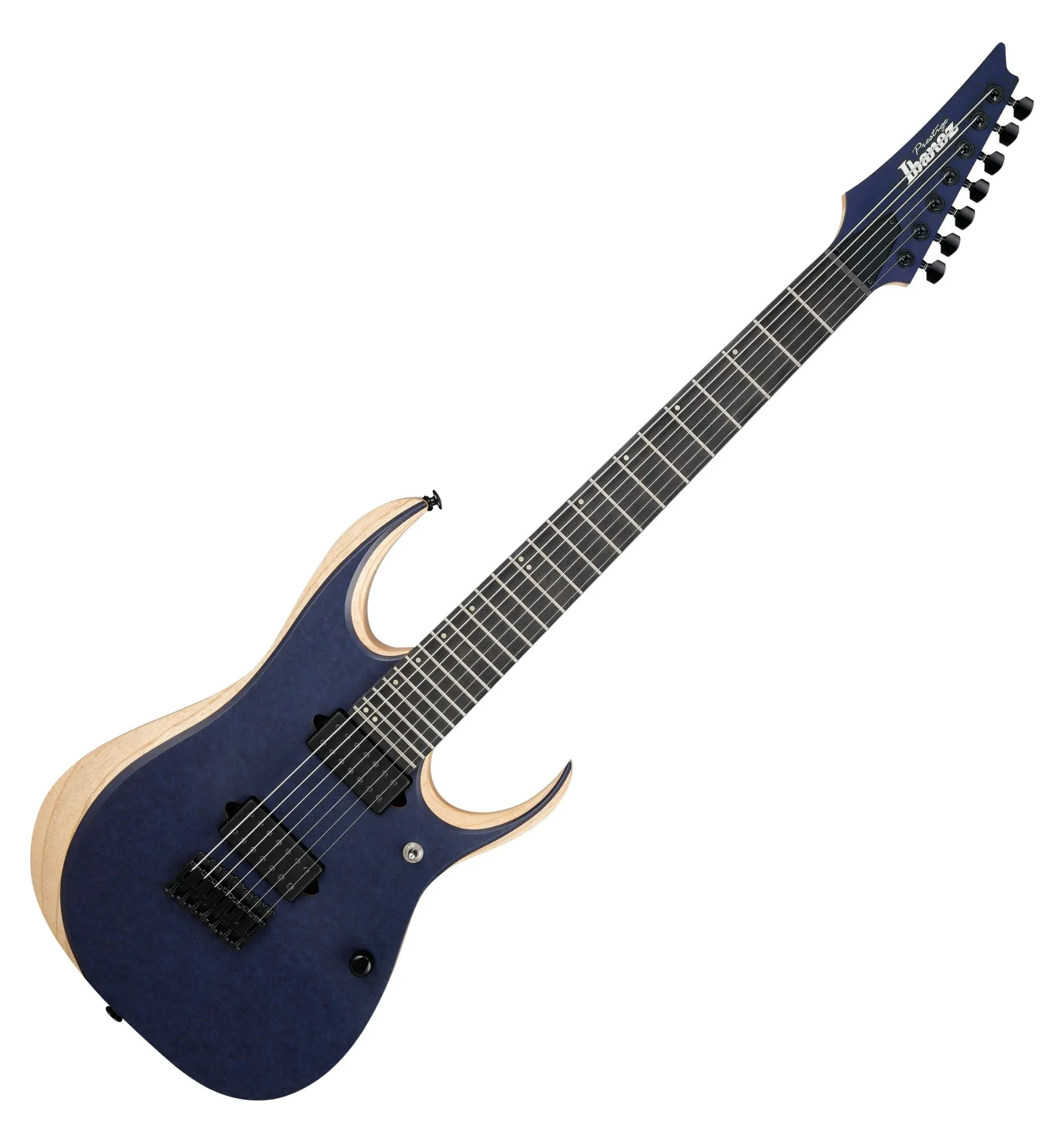 Ibanez Prestige RGDR4427FX Electric Guitar - Natural Flat, 7-String Solidbody with Humbucking Pickups