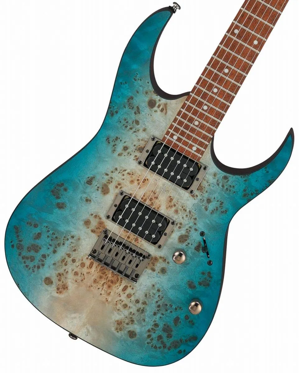 Ibanez RG421PB Electric Guitar - Caribbean Shoreline Flat, Jatoba Fingerboard, Solidbody Design