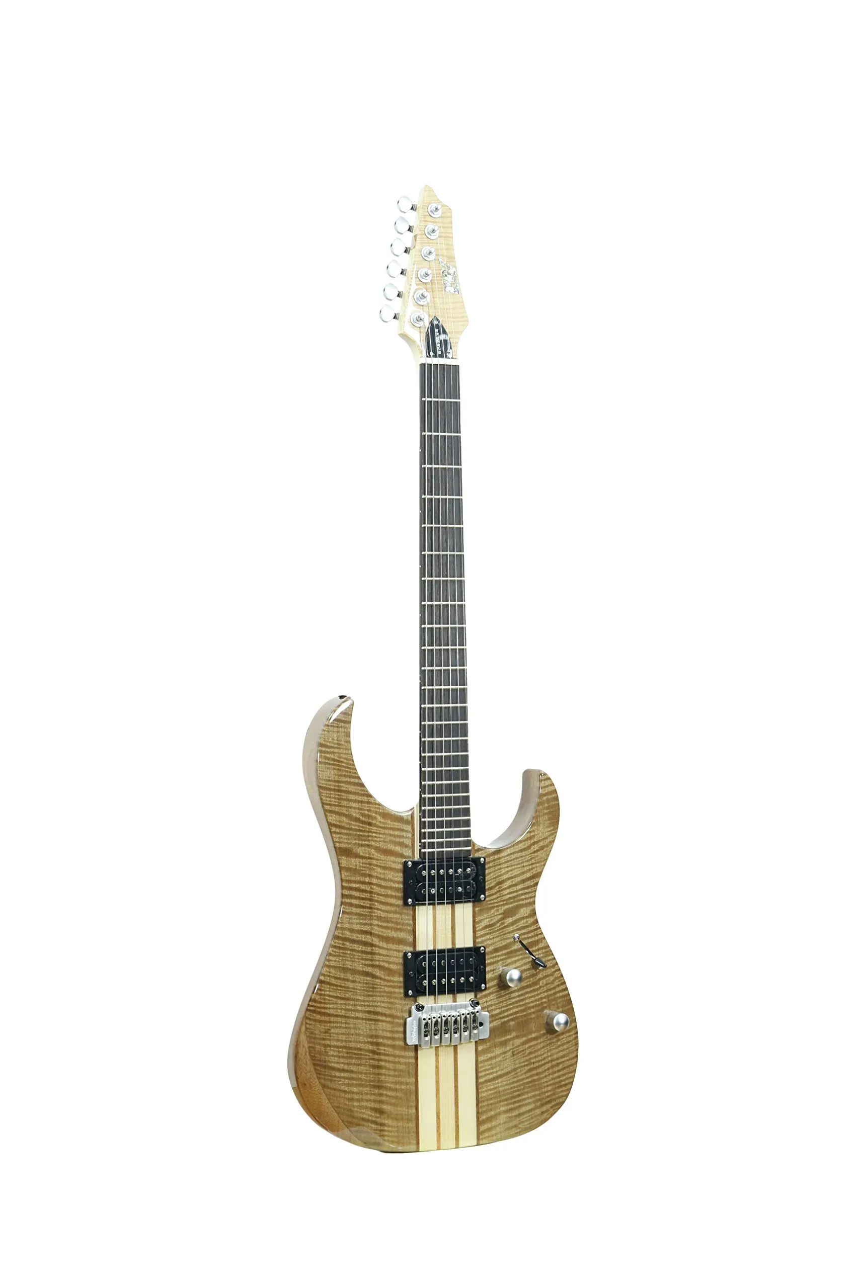 IYV 6 String ISSY-200NA Strat Solid-Body Electric Guitar - Natural Finish, Right-Handed Design