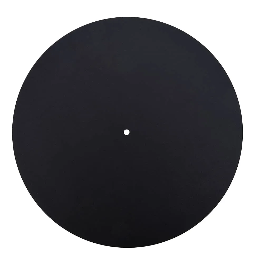 Jeanoko 12-inch Leather Turntable Slipmat - Antistatic, Vibration-Reducing, High-End Genuine Leather Pad