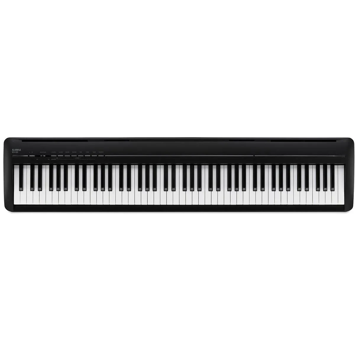 Kawai ES120 88-Key Digital Piano - Black, Bluetooth, Responsive Hammer Action, 25 Sounds