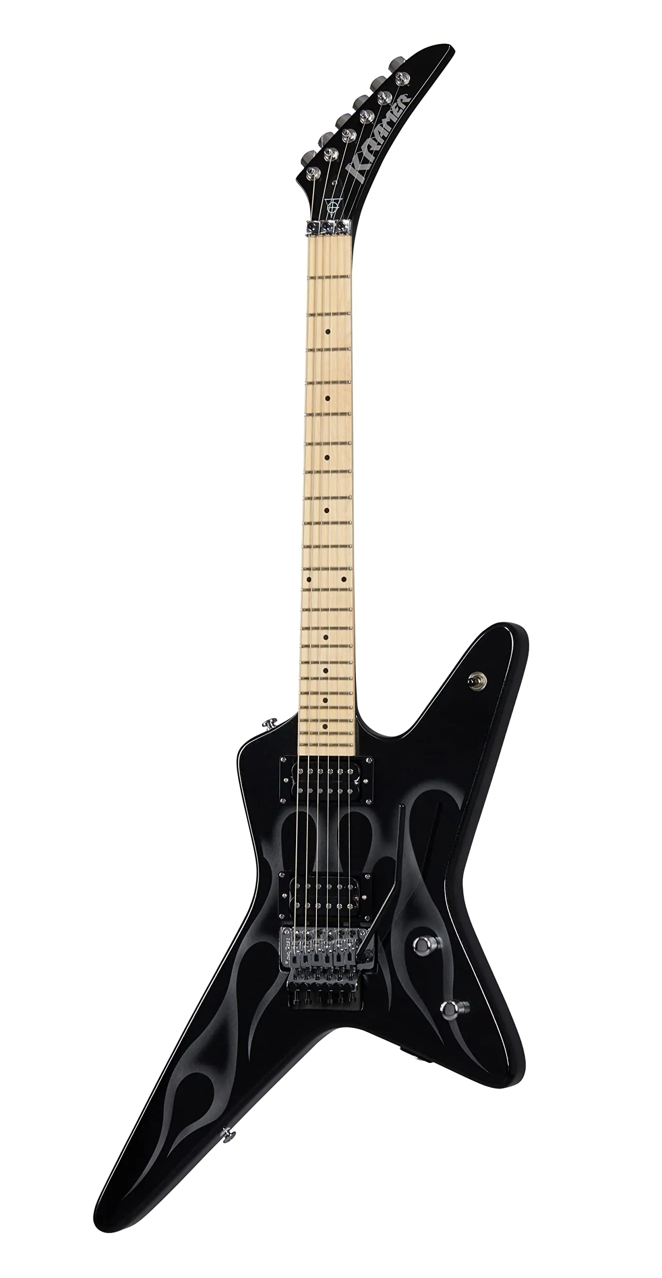 Kramer Tracii Guns Gunstar Voyager Electric Guitar, Black Metallic, Mahogany Body, Includes Bag