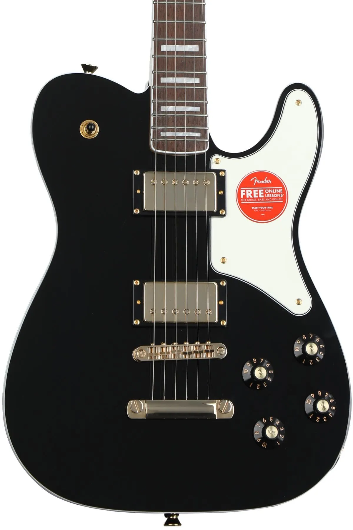 Limited Edition Paranormal Troublemaker Telecaster® Deluxe, Black, Gold Hardware, Laurel Fingerboard