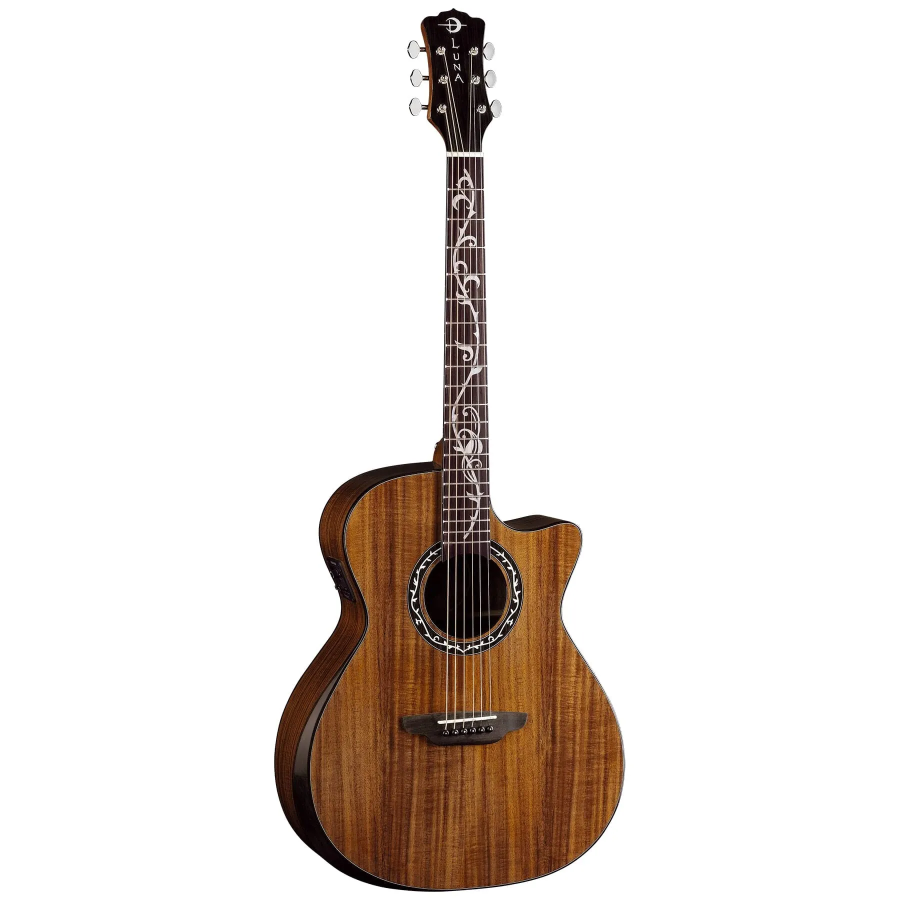 Luna Vineyard Koa Bevel Grand Auditorium Acoustic-electric Guitar - Gloss Natural Finish