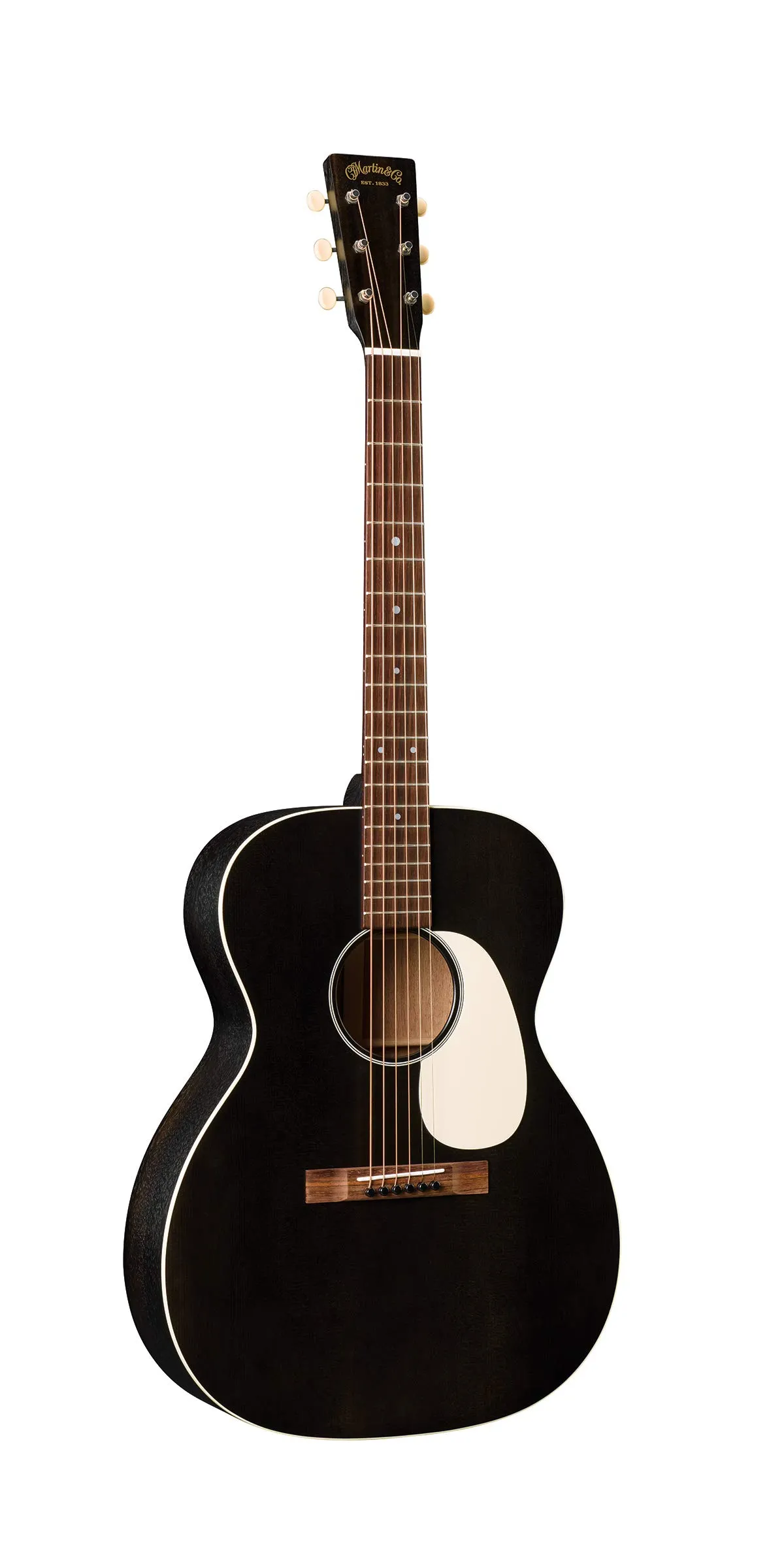 Martin 000-17E Acoustic-Electric Guitar, Sitka Spruce & Mahogany, Black Smoke, Hardshell Case