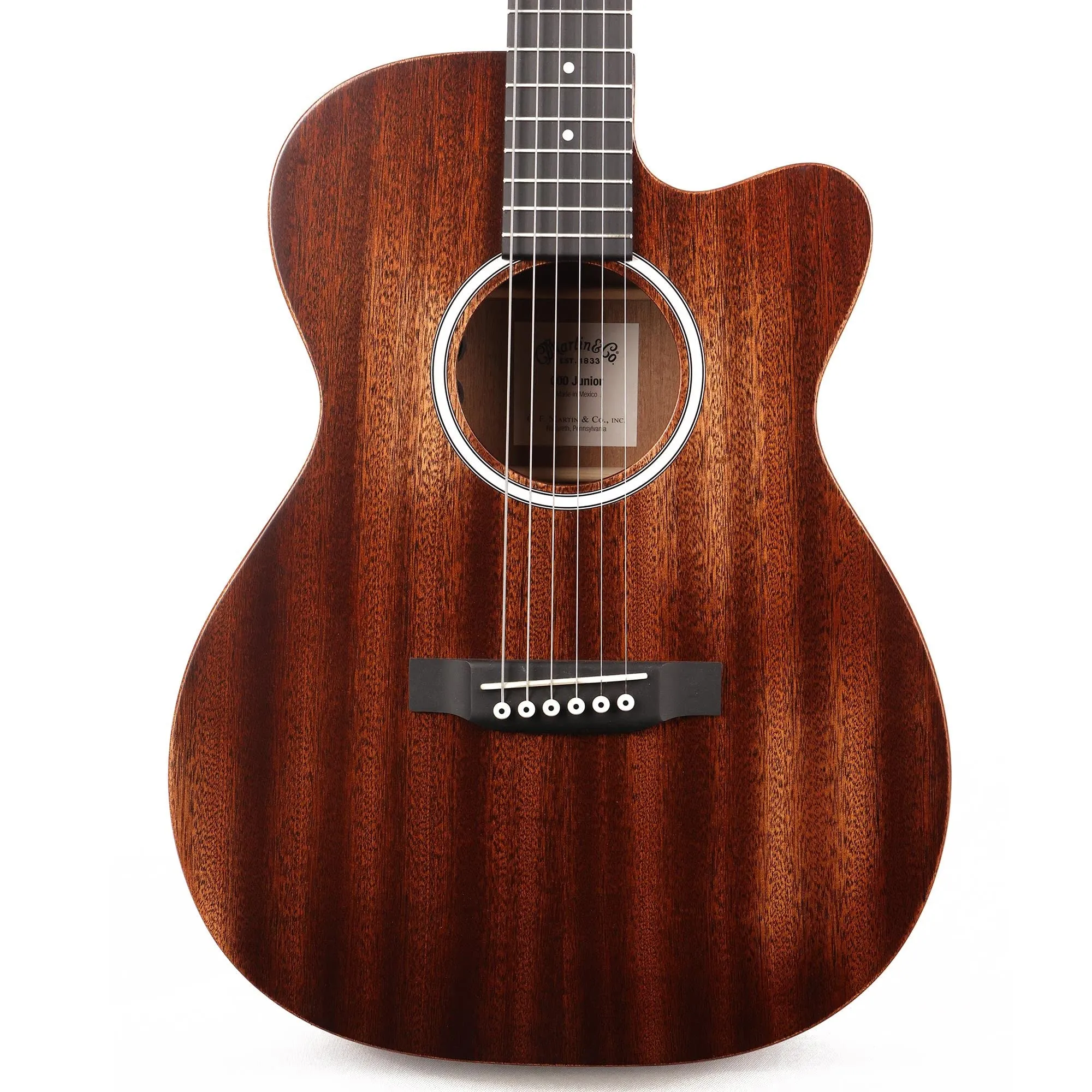 Martin 000CJR-10E StreetMaster Acoustic-electric Guitar - Natural, 6-string, Sapele Top, Richlite Fingerboard