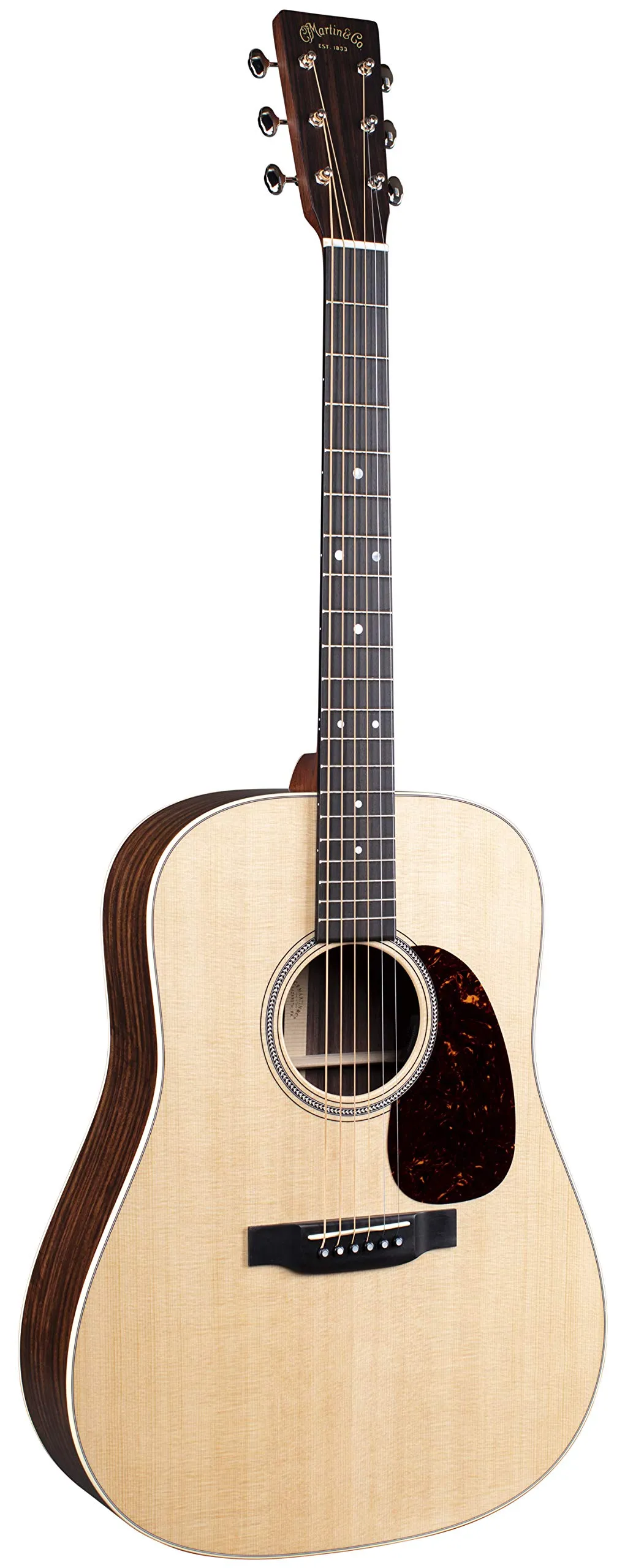 Martin D-16E Rosewood Acoustic-Electric Guitar with Gig Bag, Sitka Spruce, Natural Finish