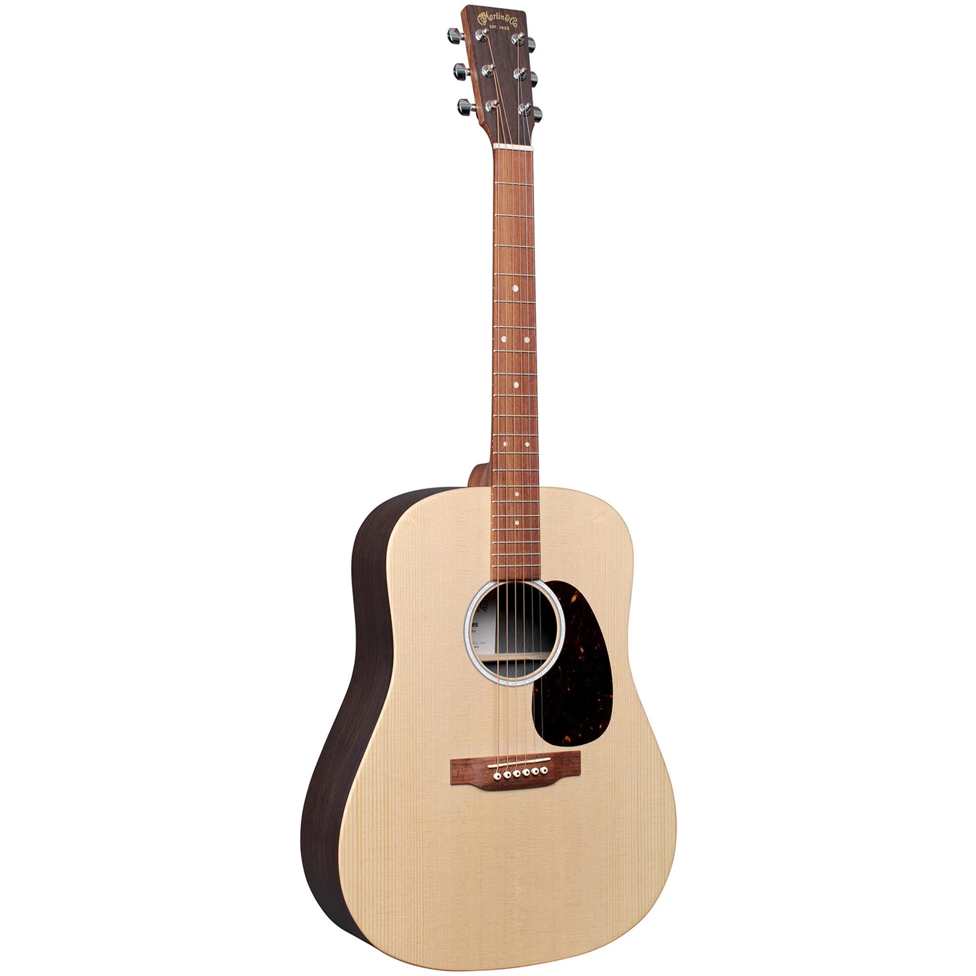 Martin D-X2E Dreadnought Acoustic-electric Guitar - Natural Rosewood, 6-string with Fishman Electronics