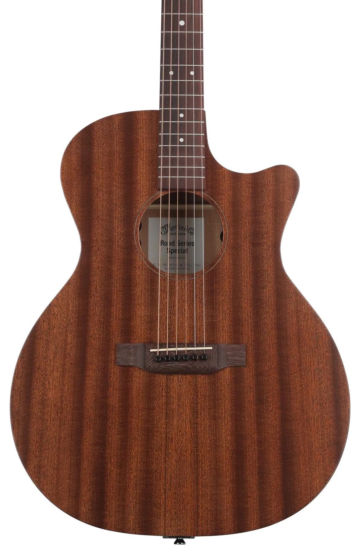 Martin GPC-10E Road Series Acoustic-electric Guitar - Natural, 6-string, Sapele Top, Active Electronics