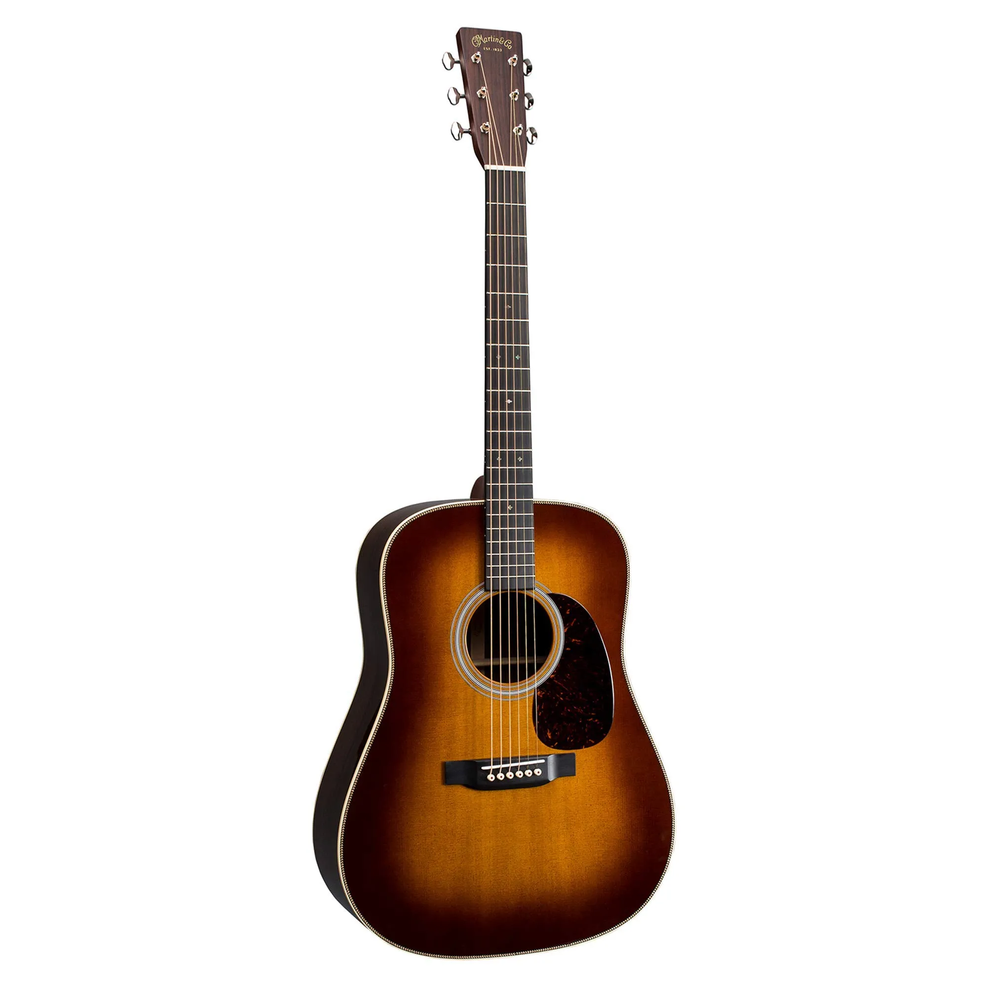 Martin Guitar HD-28 Standard Series Left-Handed Acoustic Guitar, Solid Spruce Top, Rosewood Back