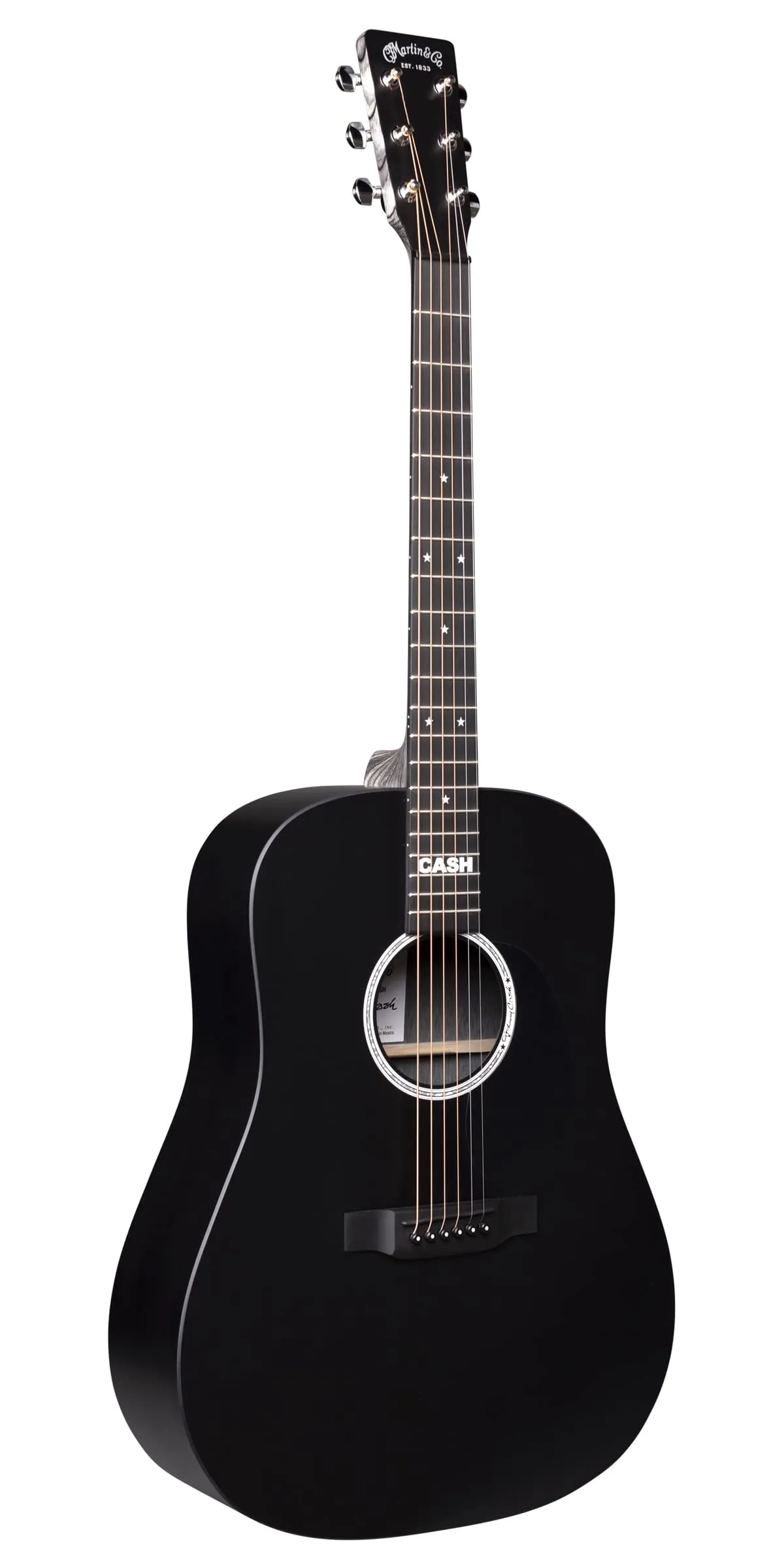 Martin Guitars DX Johnny Cash Signature Acoustic-Electric Guitar Black with Gig Bag