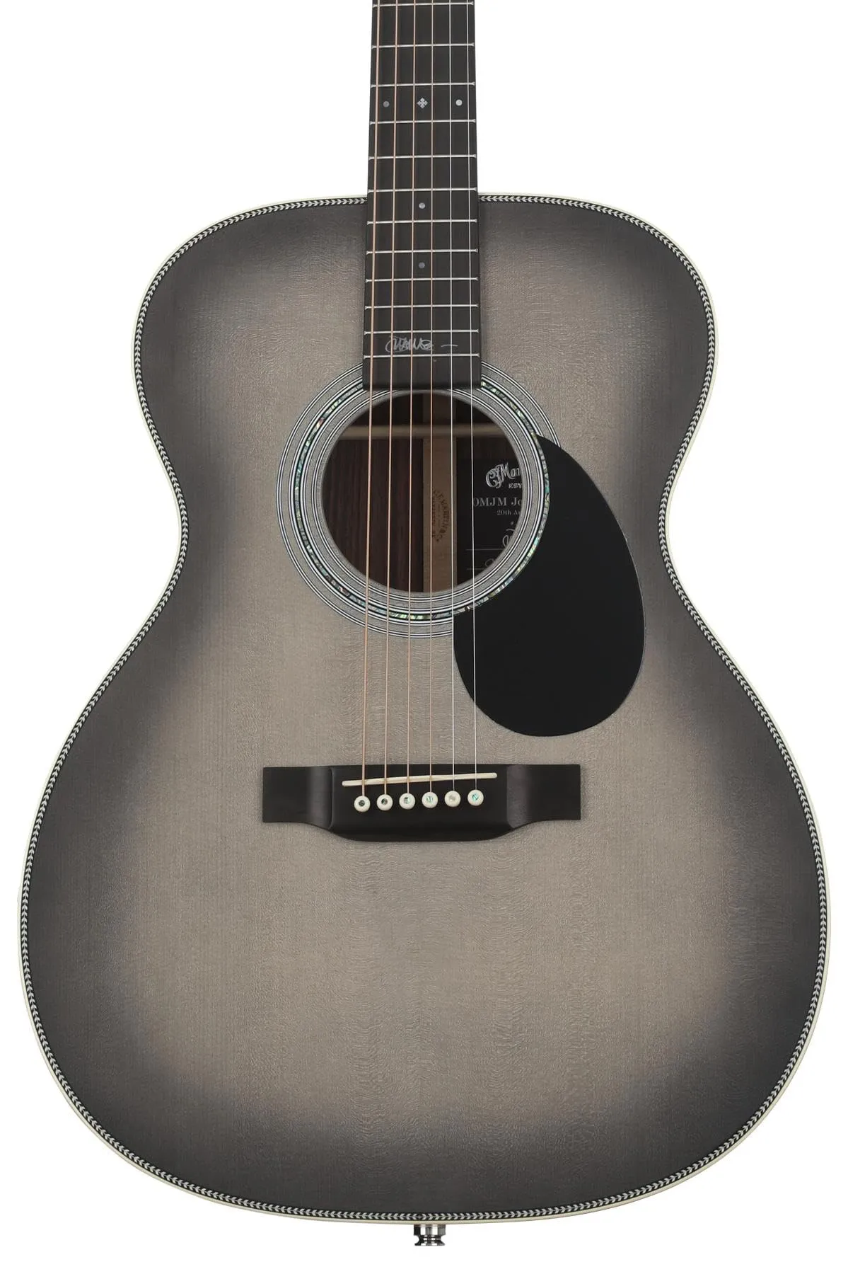 Martin OMJM John Mayer 20th Anniversary Acoustic-Electric Guitar - Platinum Gray Burst