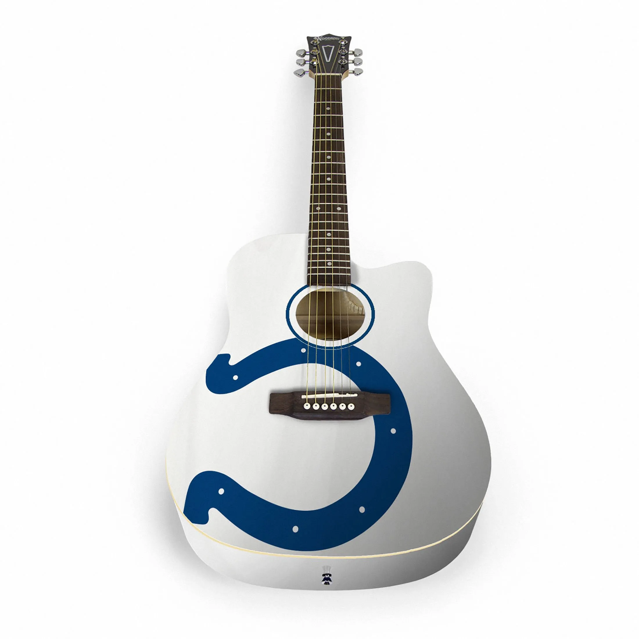 NFL Indianapolis Colts 41-Inch Acoustic Guitar with Custom Artwork and Accessories