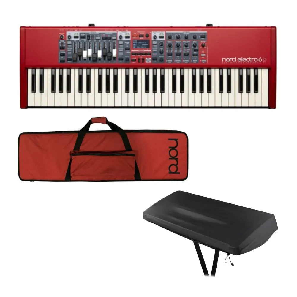 Nord Electro 6D 61-Key Semi-Weighted Keyboard Bundle with Soft Case & Dust Cover