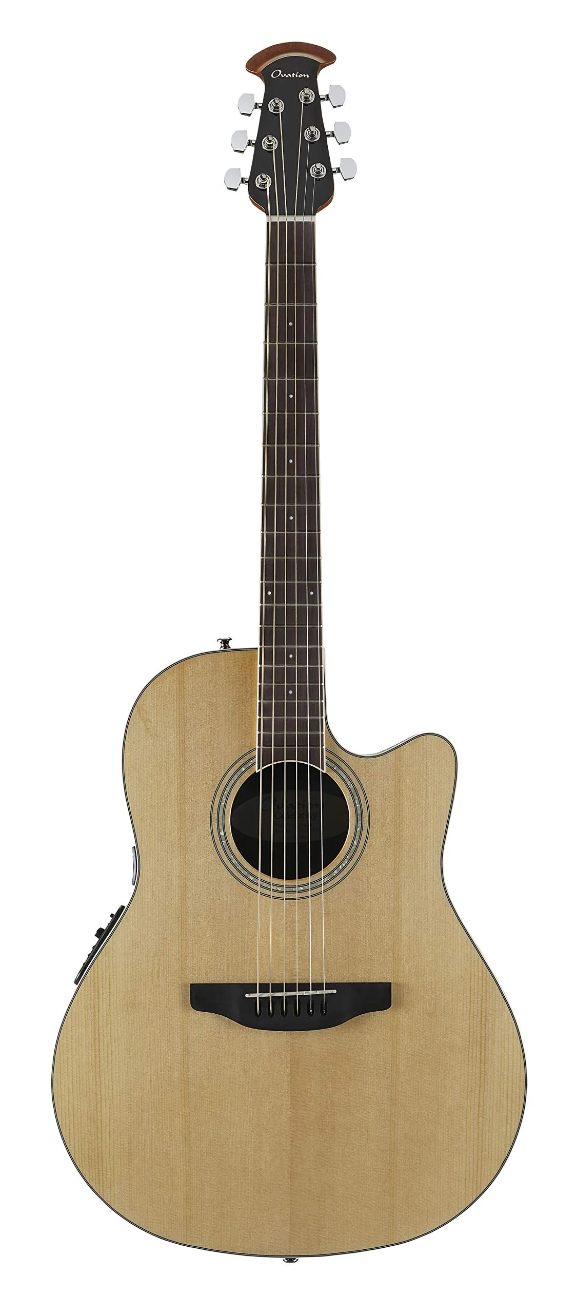 Ovation Celebrity Standard CS24-4 Acoustic-Electric Guitar, Natural, Right-Handed, Mid-Depth