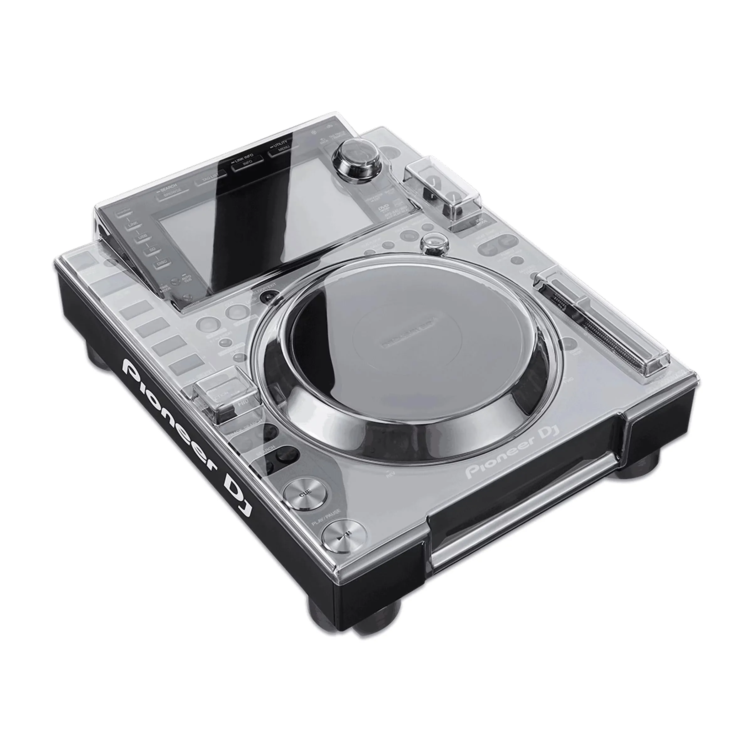 Pioneer CDJ-2000NXS2 Decksaver Polycarbonate Cover - Durable, Custom Fit, Protects While Cables Connected