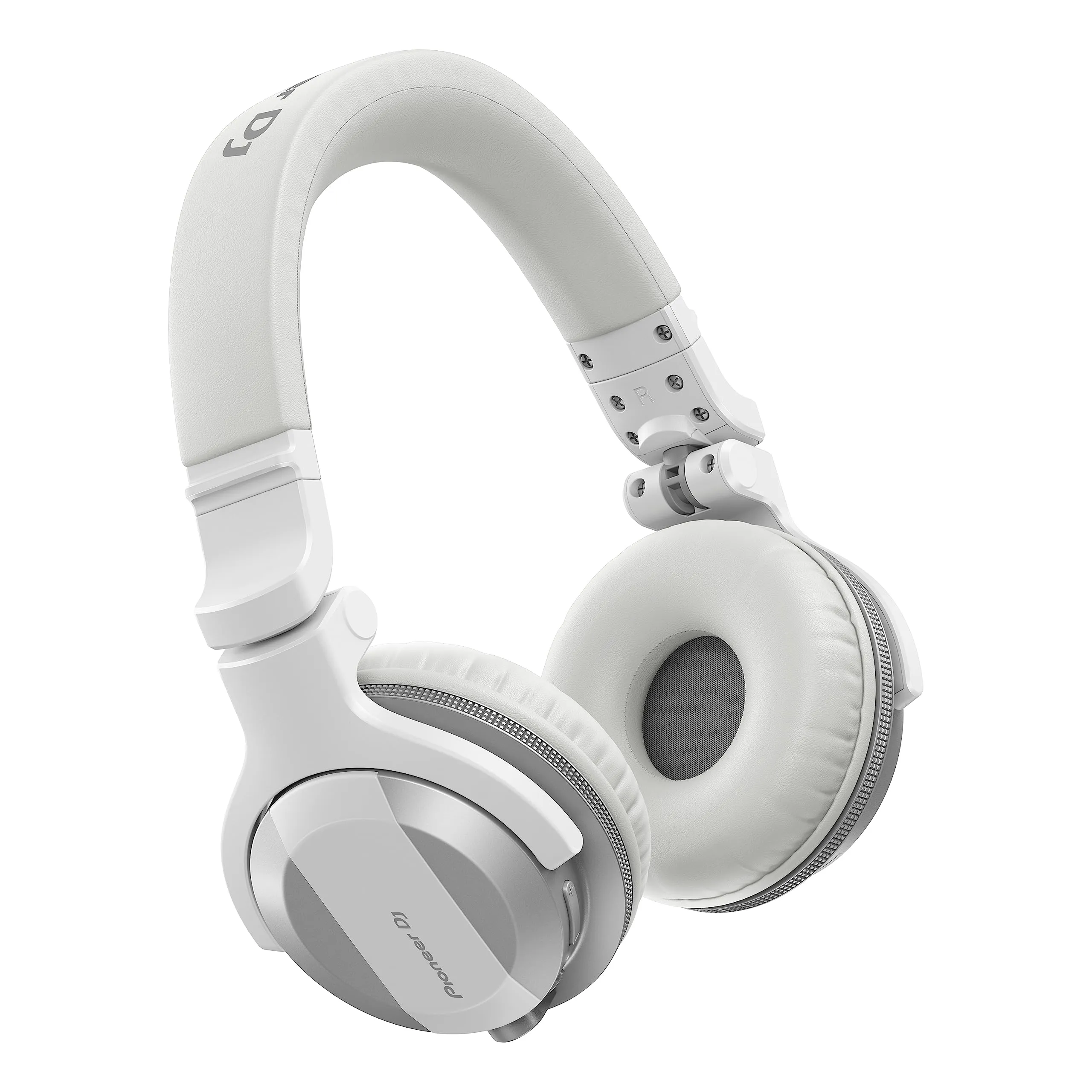 Pioneer DJ HDJ-CUE1BT White On-ear Bluetooth DJ Headphones with Built-in Mic, Durable Design