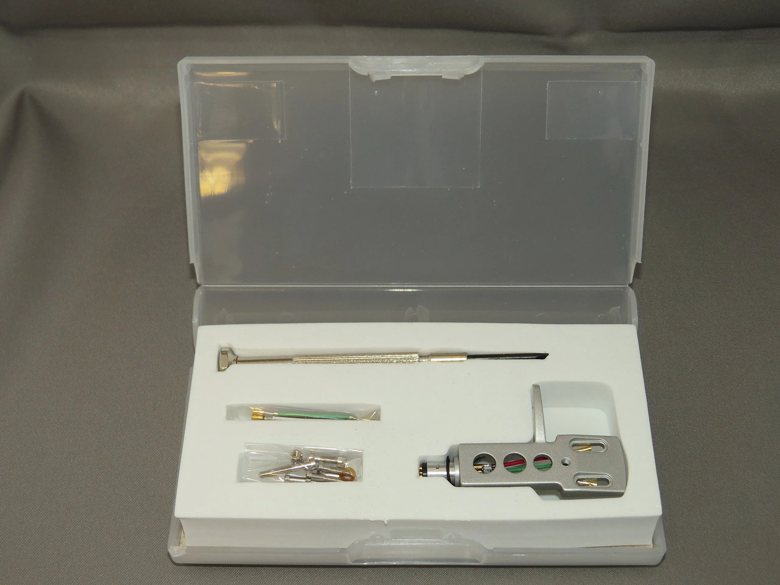 Premium Silver Technics Headshell Kit with OFC Phono Cartridge Leads & Precision Mounting Tools