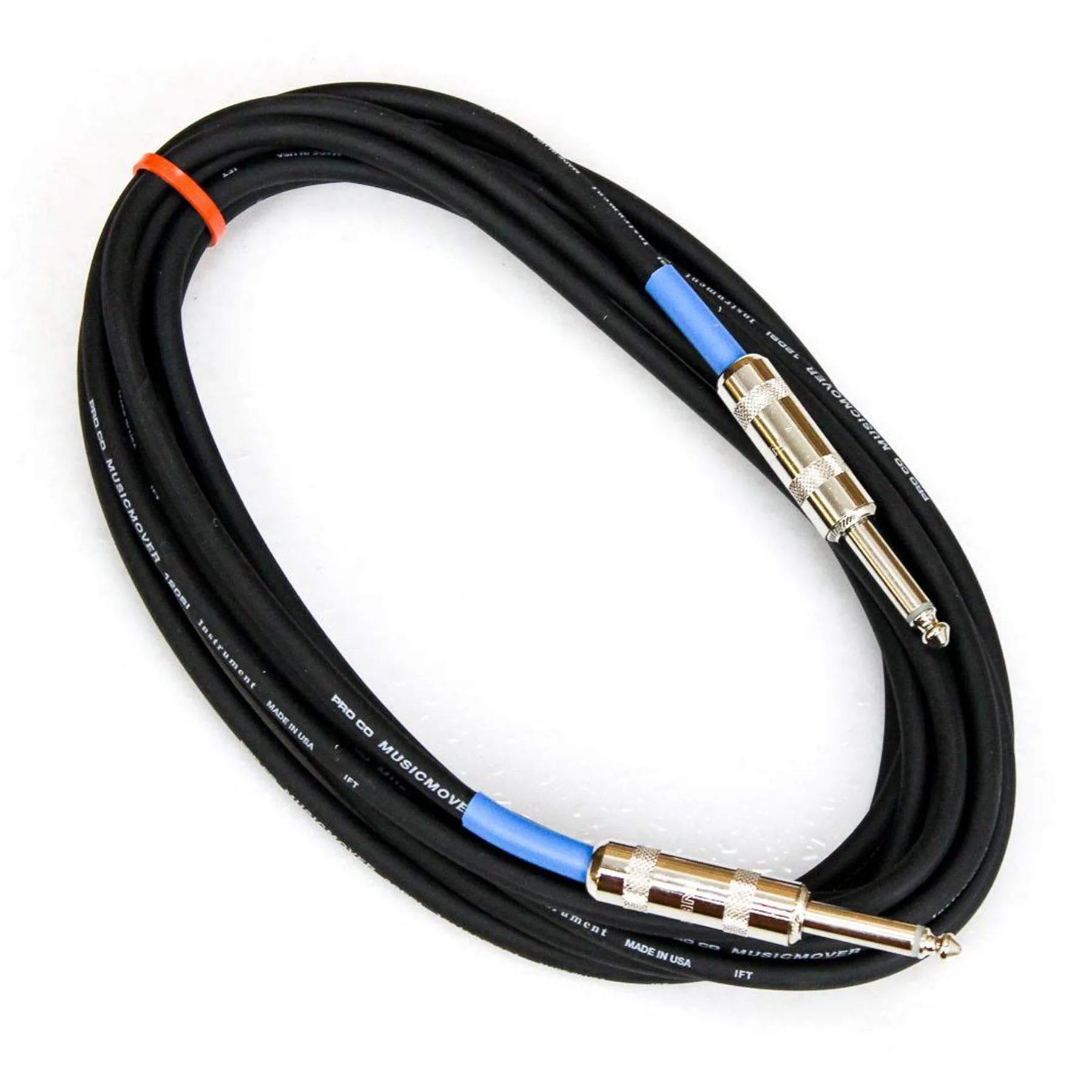 ProCo Excellines 15ft Instrument Cable - High Quality, Durable, Flexible, Hand Soldered Contacts