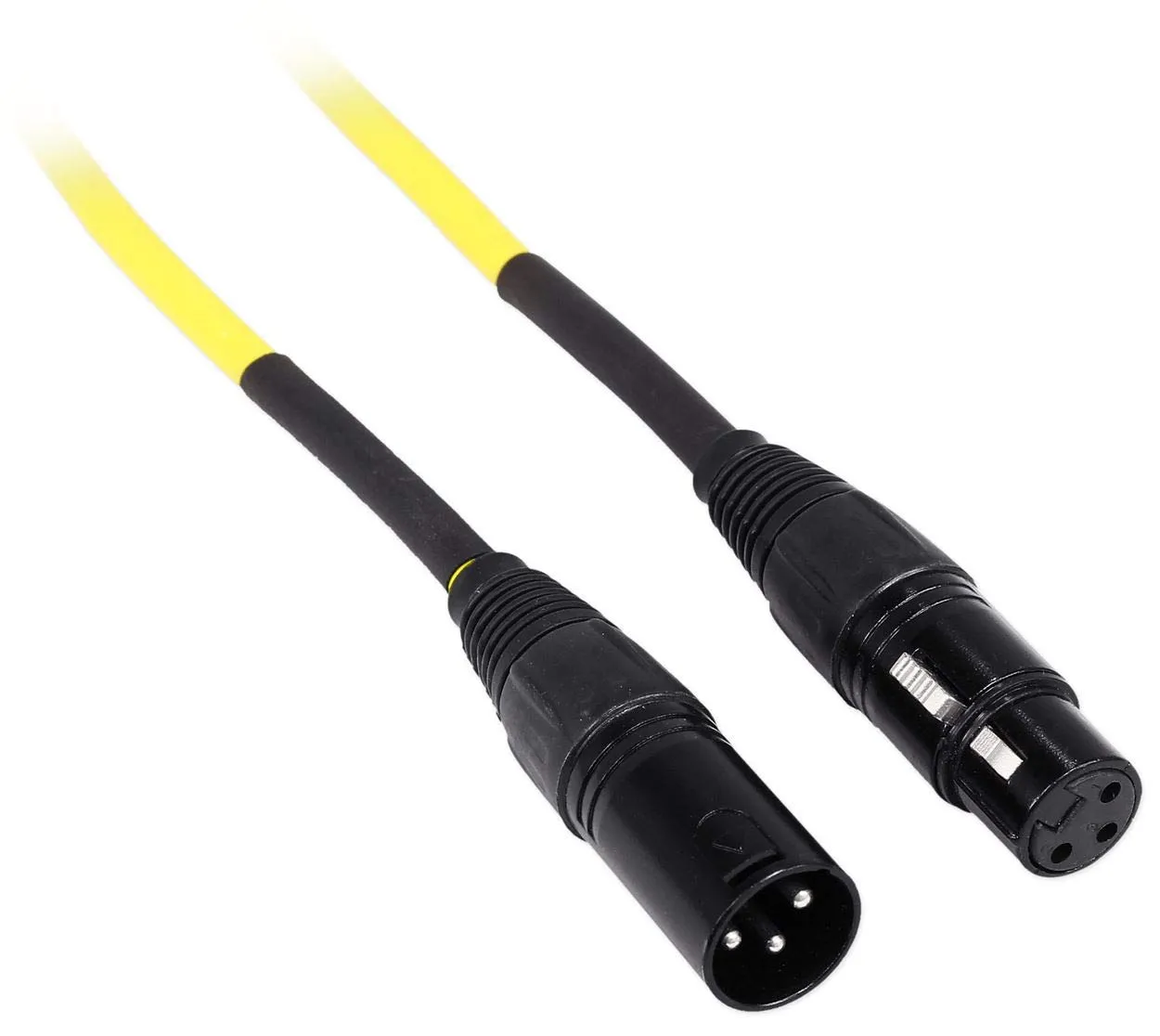 Rockville RCXFM50P-Y Yellow 50ft REAN XLR Microphone Cable with 100% Copper Conductors