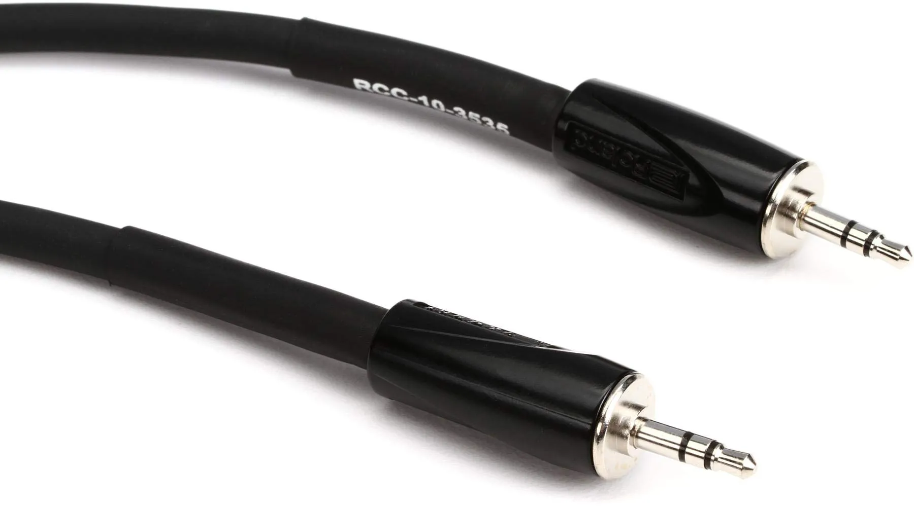 Roland Black Series 10-Feet Interconnect Cable, 3.5mm TRS Balanced, Superior Sound, Low-Capacitance