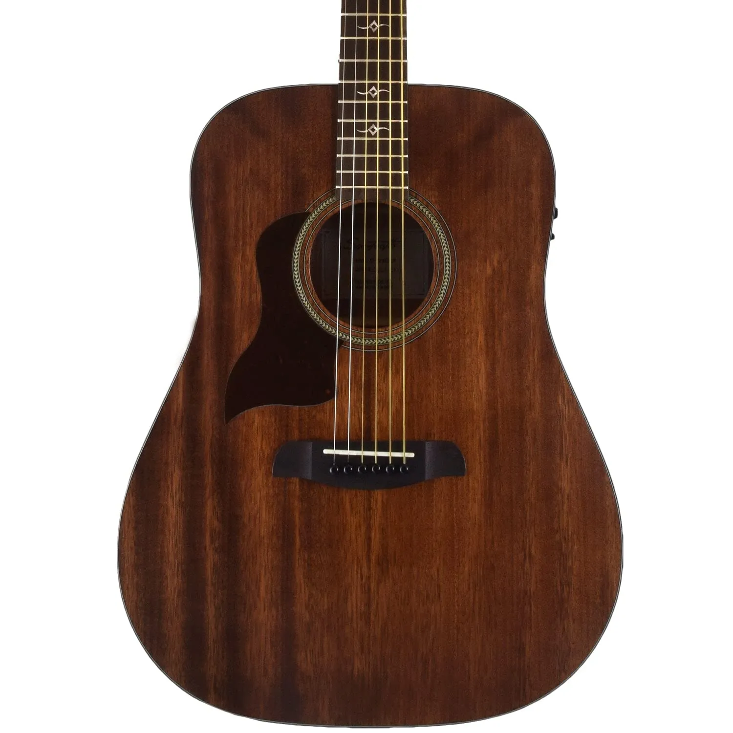 Sawtooth Left-Handed Acoustic-Electric Guitar, Solid Mahogany Top, Fishman Preamp, Dreadnought