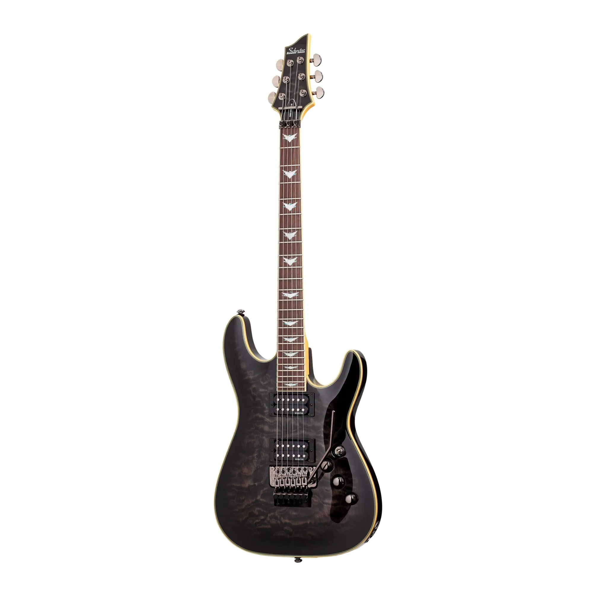 Schecter Omen Extreme-6 FR Electric Guitar - See-Thru Black, Mahogany Body, Rosewood Fingerboard