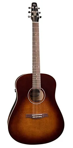 Seagull 6 String Acoustic-Electric Guitar, Right, Burnt Umber - Award-Winning Sound and Style