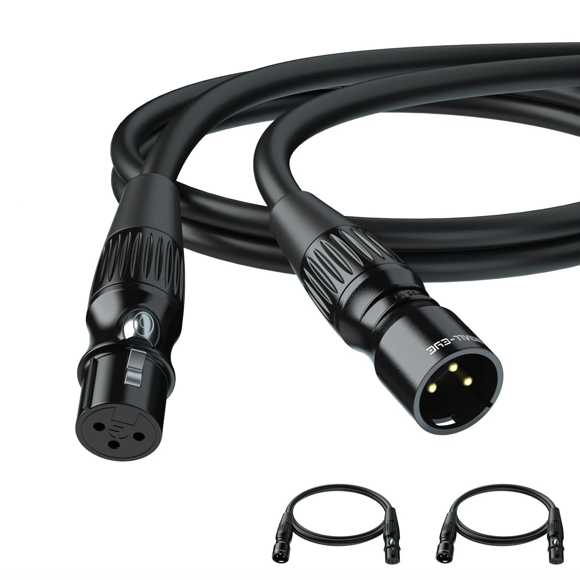 SMALL-EYE 1FT XLR Microphone Cables 2-Pack