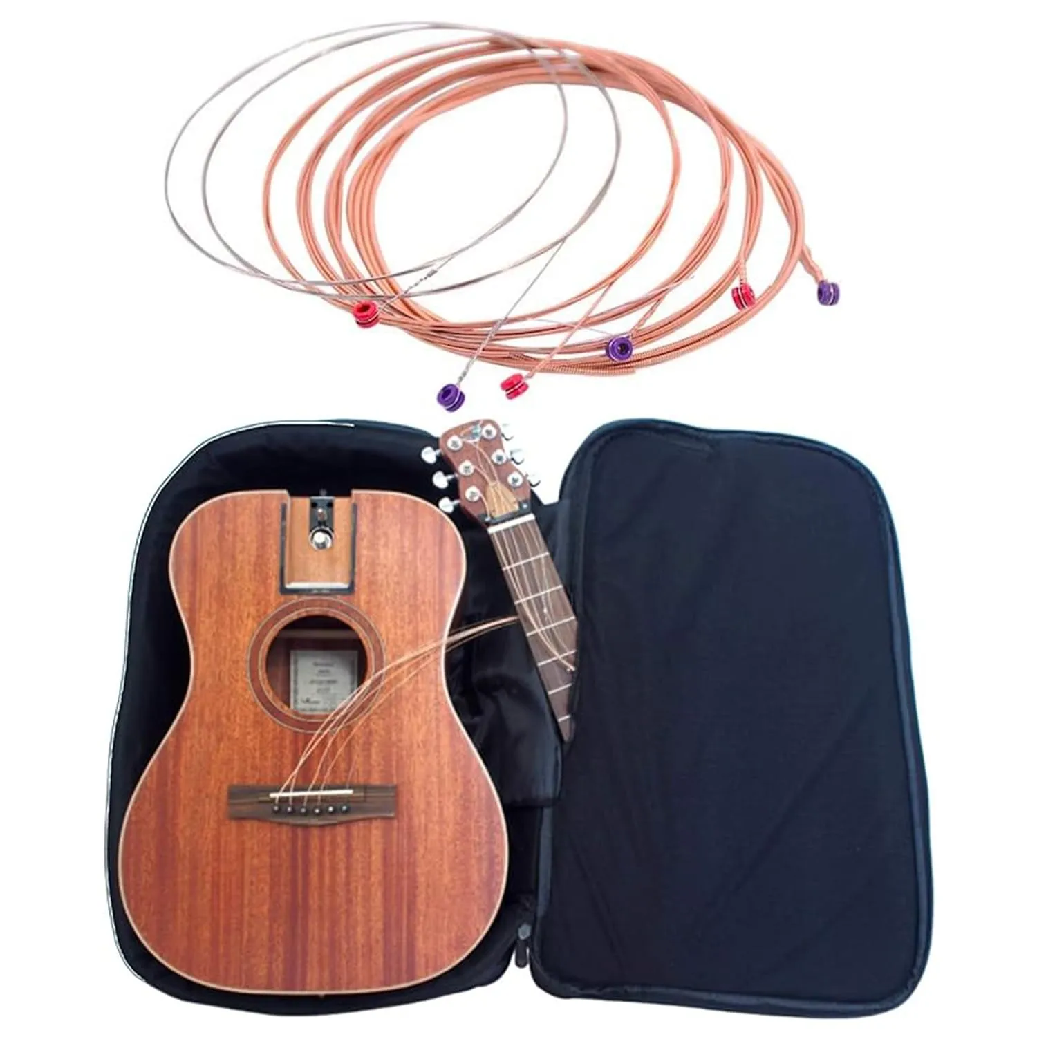 Solid Sitka Travel Guitar - OF312 Acoustic-Electric with Collapsible System & Nano Coated Strings