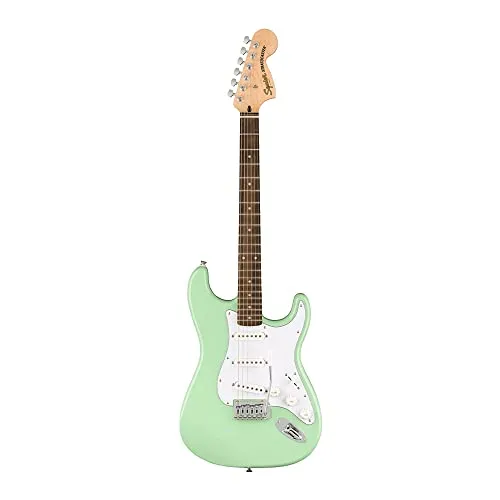 Squier Affinity Series FSR Stratocaster, Surf Green Electric Guitar with Laurel Fingerboard