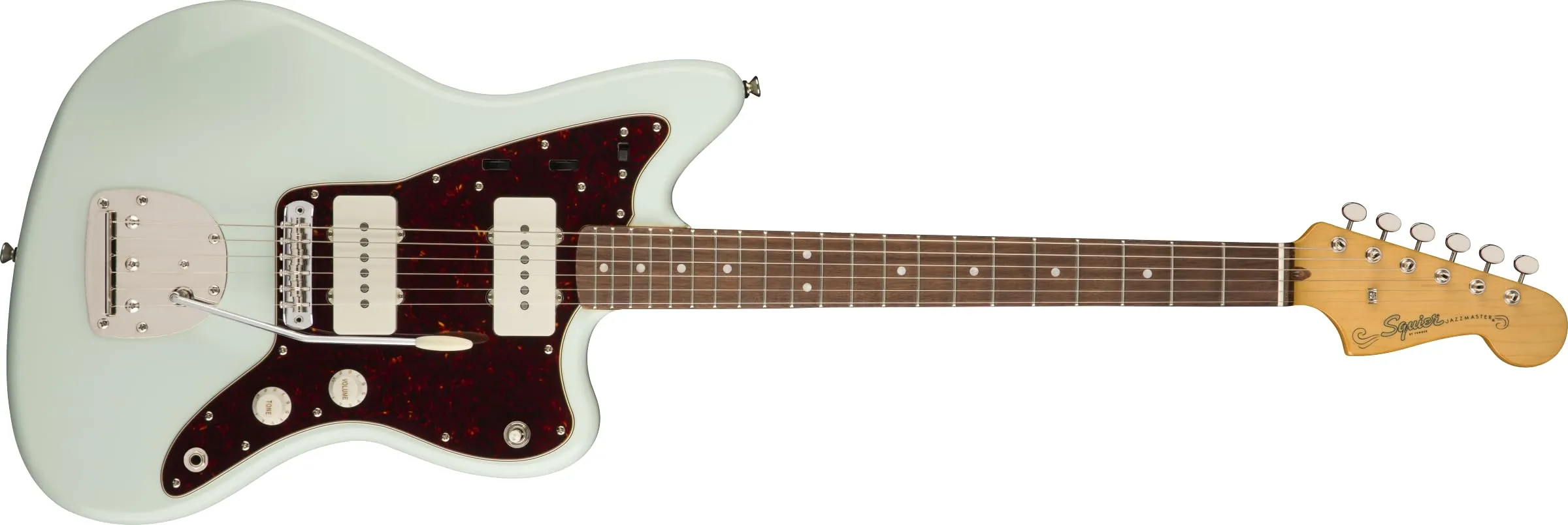 Squier Classic Vibe 60s Jazzmaster Electric Guitar, Sonic Blue, Laurel Fingerboard, 2-Year Warranty