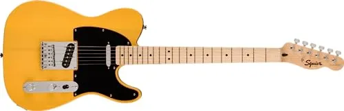 Squier Sonic Telecaster Electric Guitar Butterscotch Blonde Maple Fingerboard with Warranty