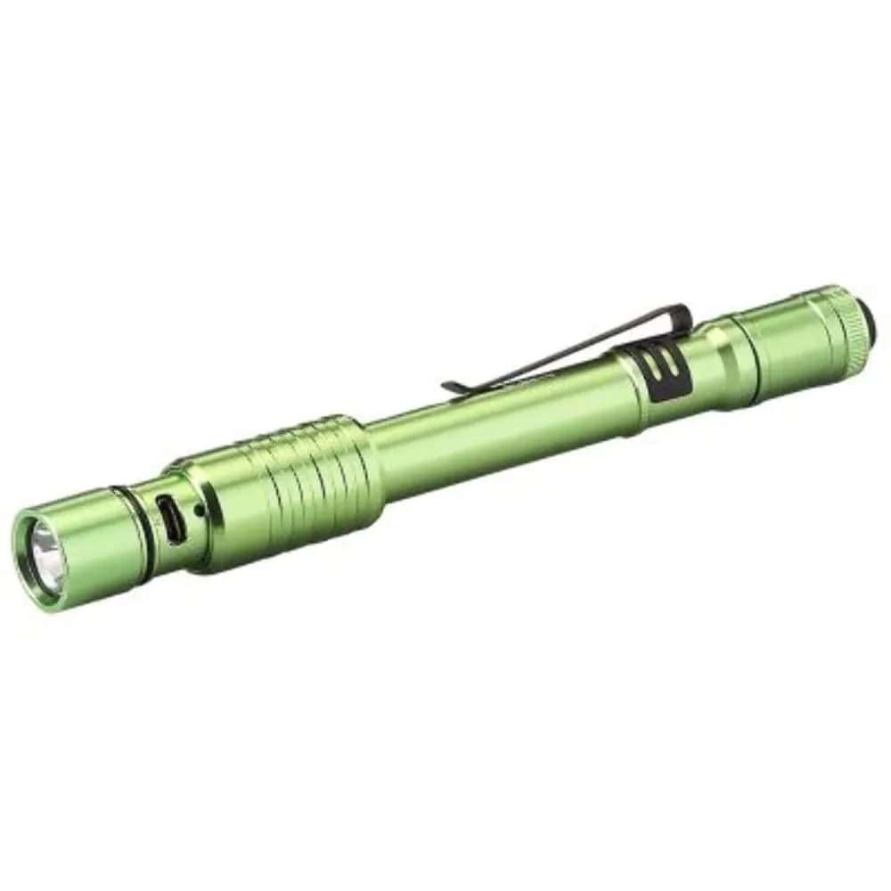 Streamlight Stylus Pro USB Rechargeable Flashlight - Lime, Compact, 70 Lumens, Durable Design