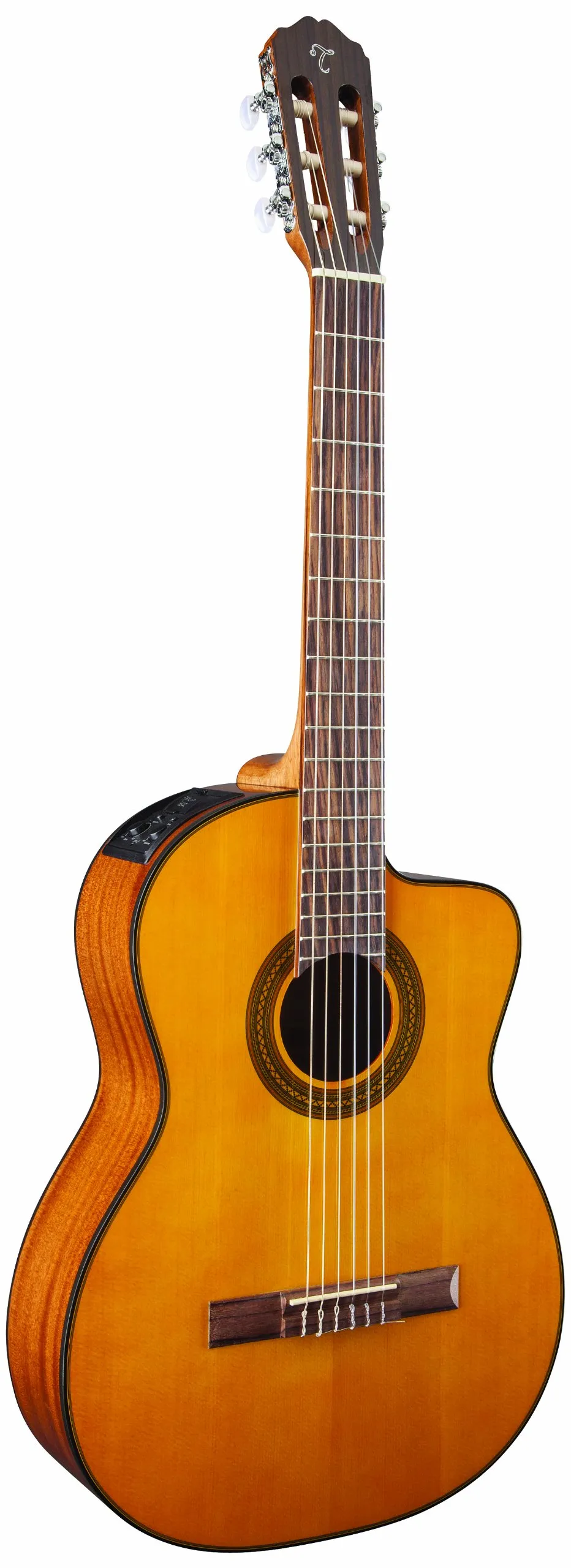 Takamine GC1CE Natural Acoustic-Electric Classical Guitar with Venetian Cutaway and TP-E Preamp