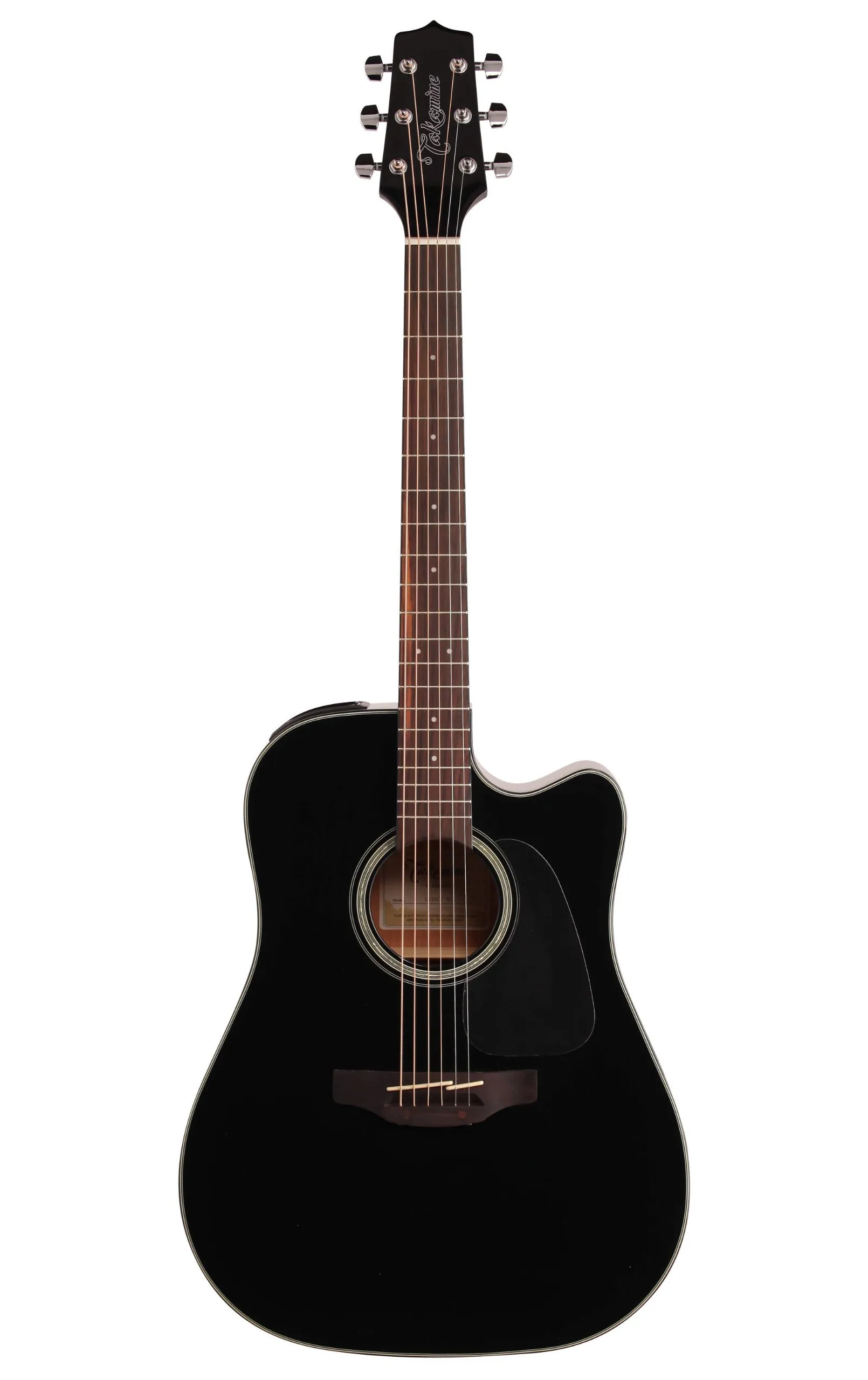 Takamine GD30CE-BLK Acoustic-Electric Guitar - Right-Handed, Solid Spruce Top, Black Finish