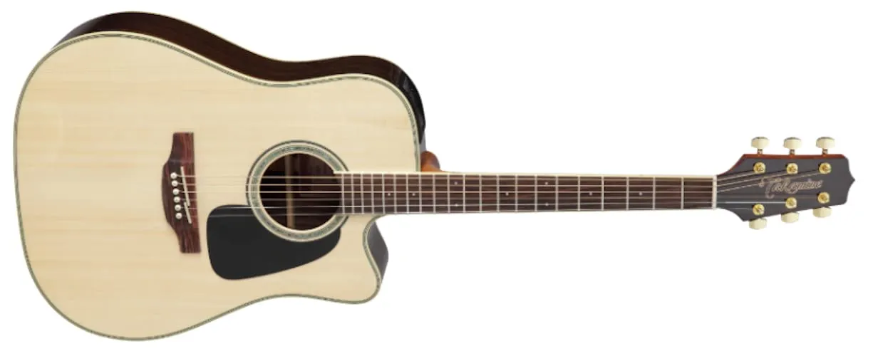 Takamine GD51CE-NAT Dreadnought Acoustic-Electric Guitar, Natural Finish with Built-in Tuner