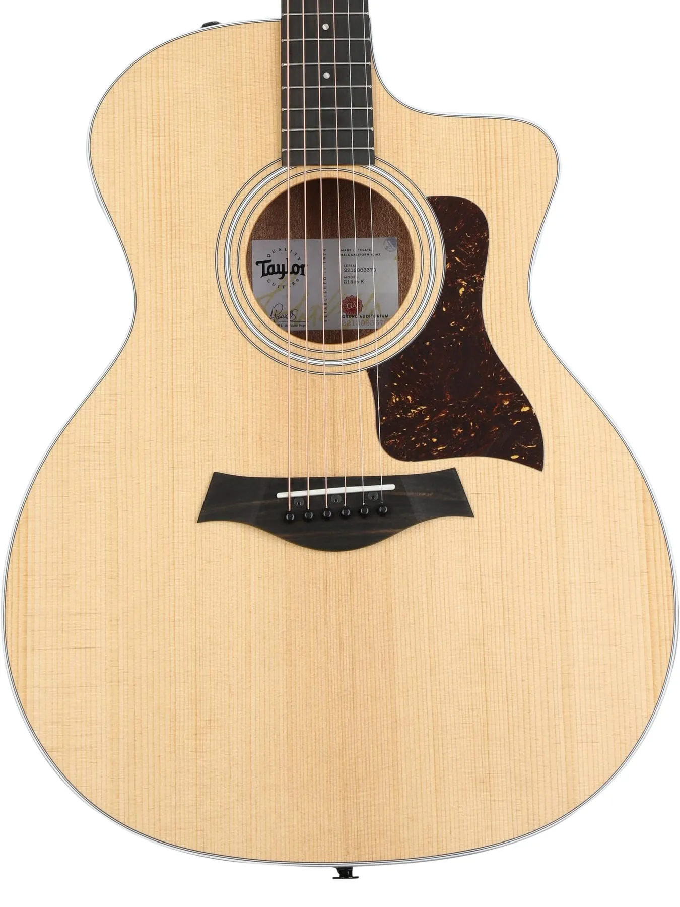 Taylor 214ce-K Acoustic-electric Guitar - Natural, 6-String, Spruce Top, Koa Back & Sides