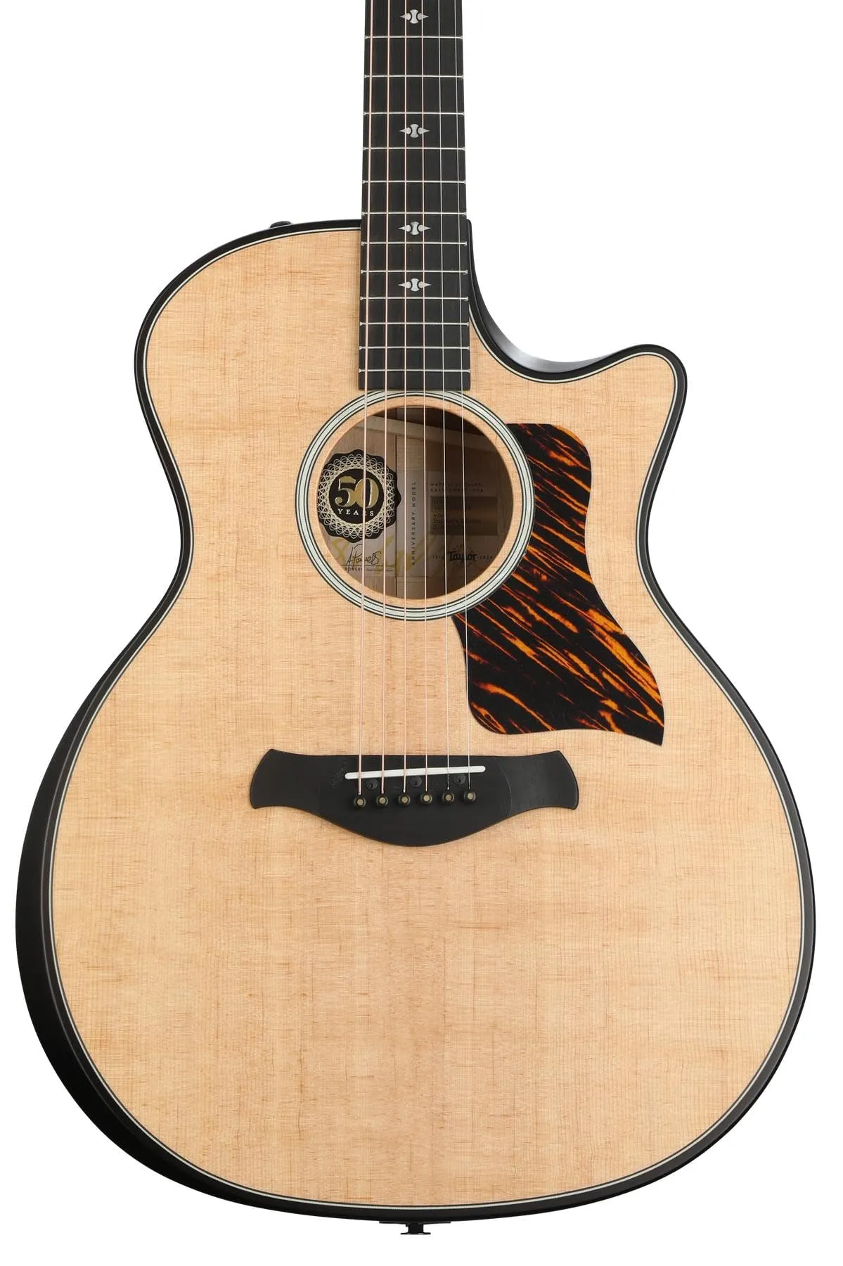 Taylor 314ce Builder's Edition 50th Anniversary Acoustic-electric Guitar - Natural Spruce, Tobacco