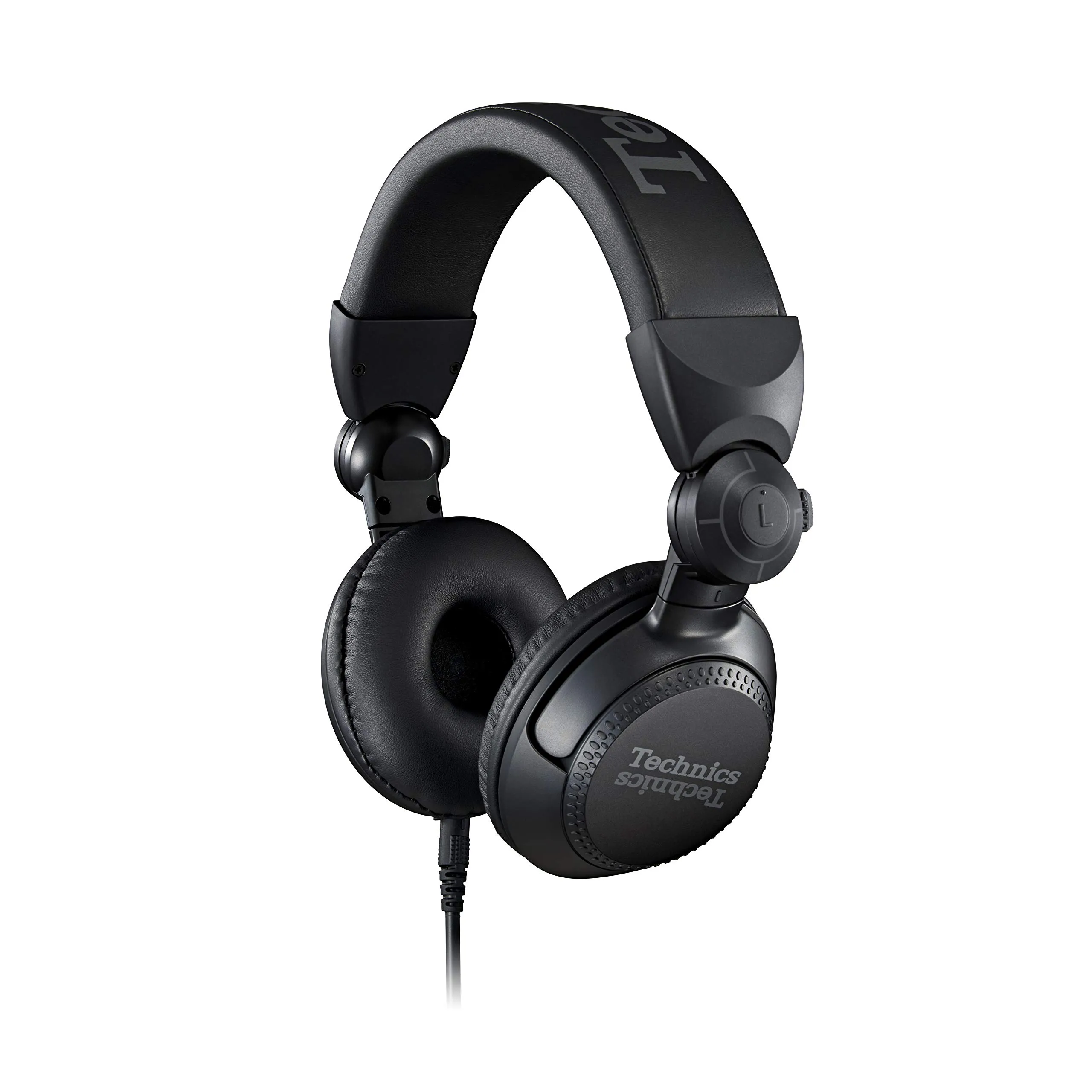 Technics EAH-DJ1200 Professional DJ Headphones, Lightweight, Foldable, 40mm Drivers, Black