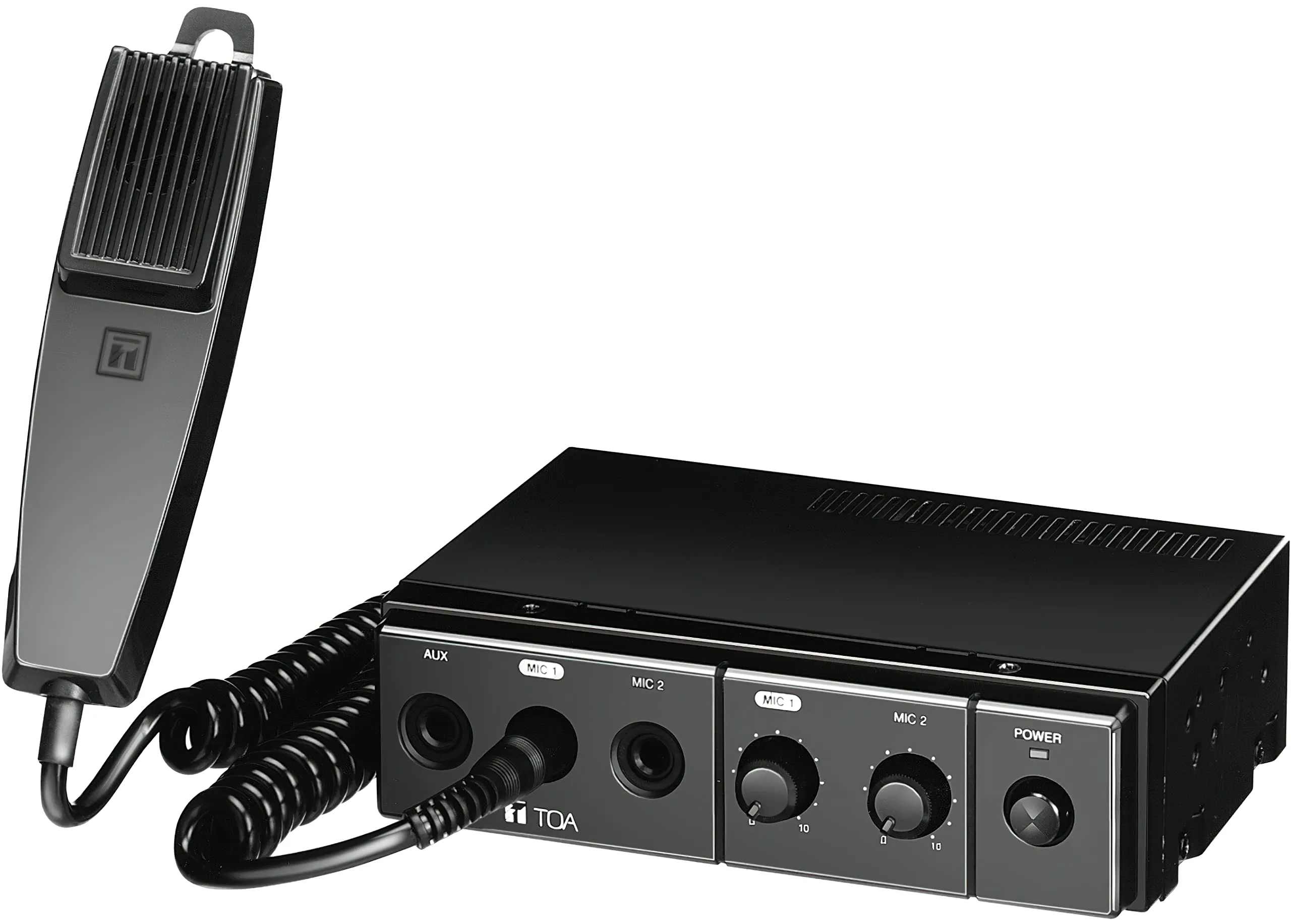 TOA CA-130 Mobile Mixer/Amplifier 30W with Two Microphone Inputs, Handheld Mic & Auxiliary Input