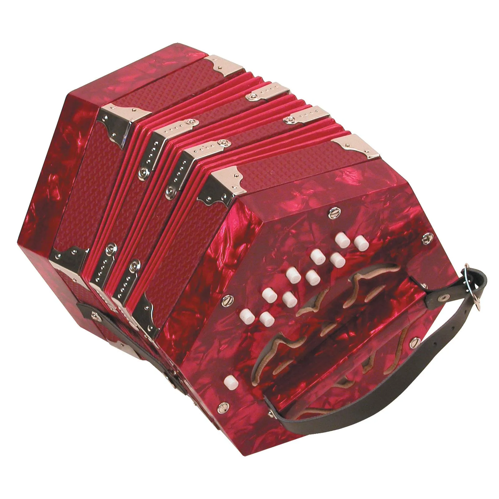 Trinity College 20-Key Concertina AP-20A - Lightweight Diatonic Button System, Fun to Play