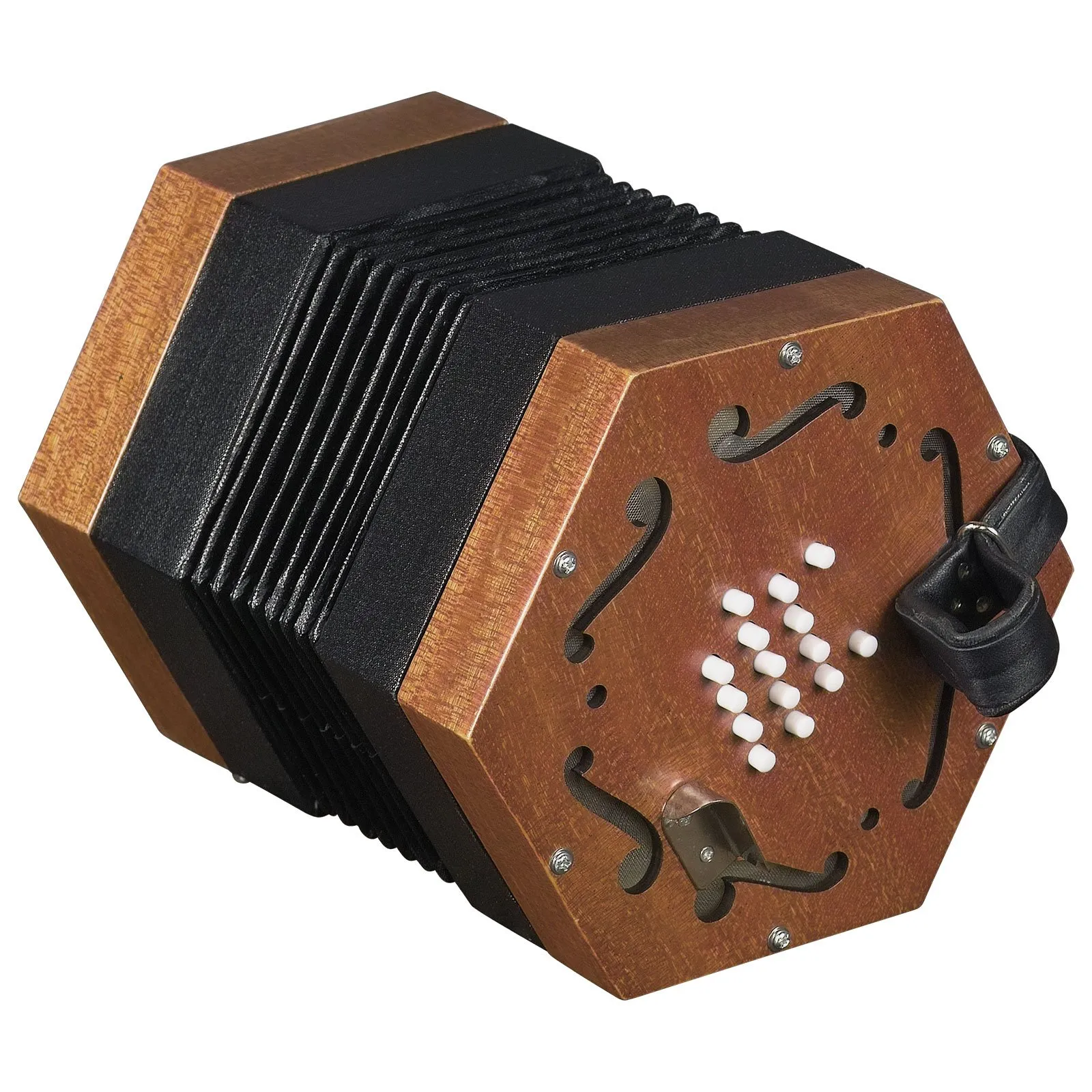 Trinity College AP-2230 English-Style Concertina with 30 Buttons and Adjustable Leather Thumb Strap