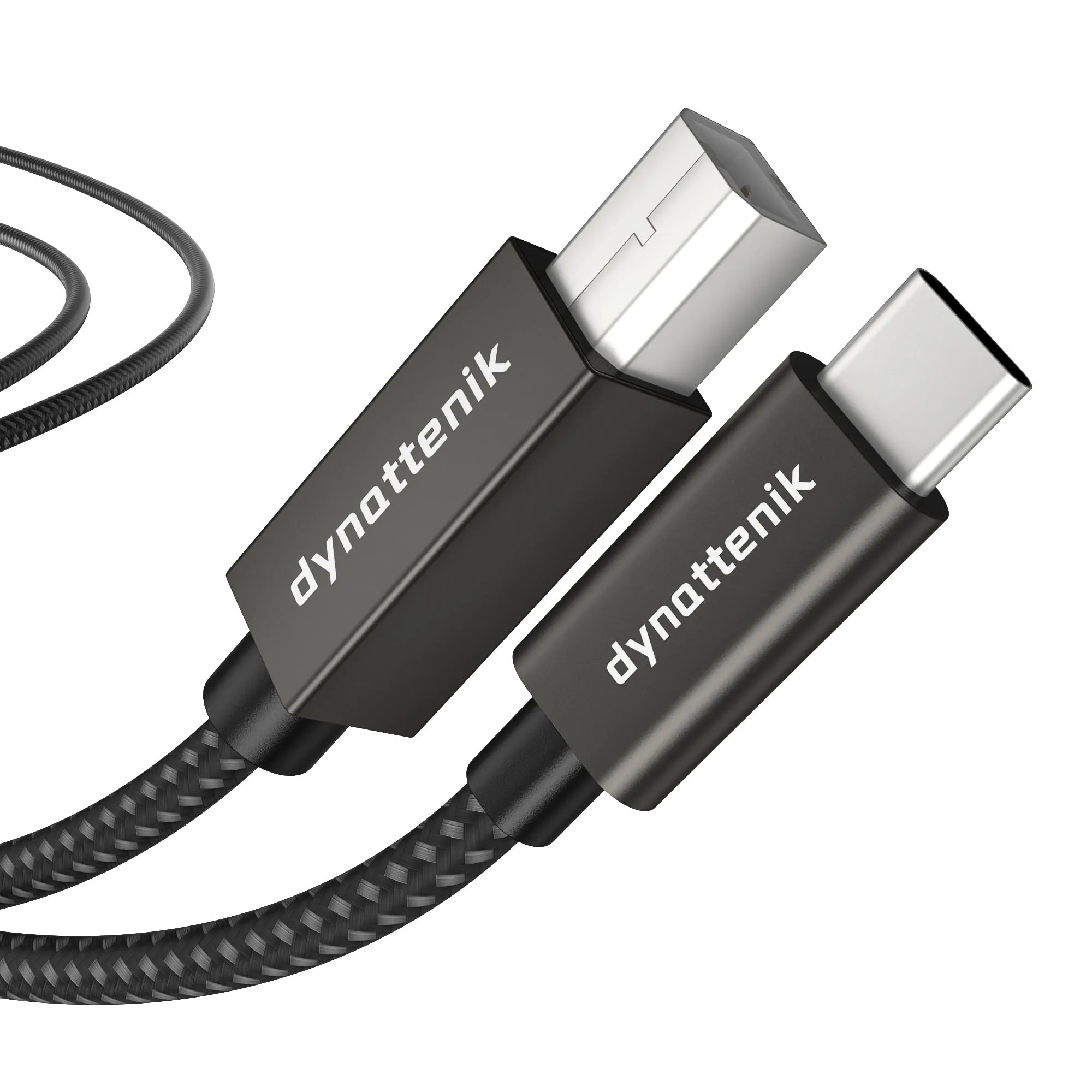 USB-C to B MIDI Interface Adapter - 1m, Durable Nylon Braided, Universal Compatibility