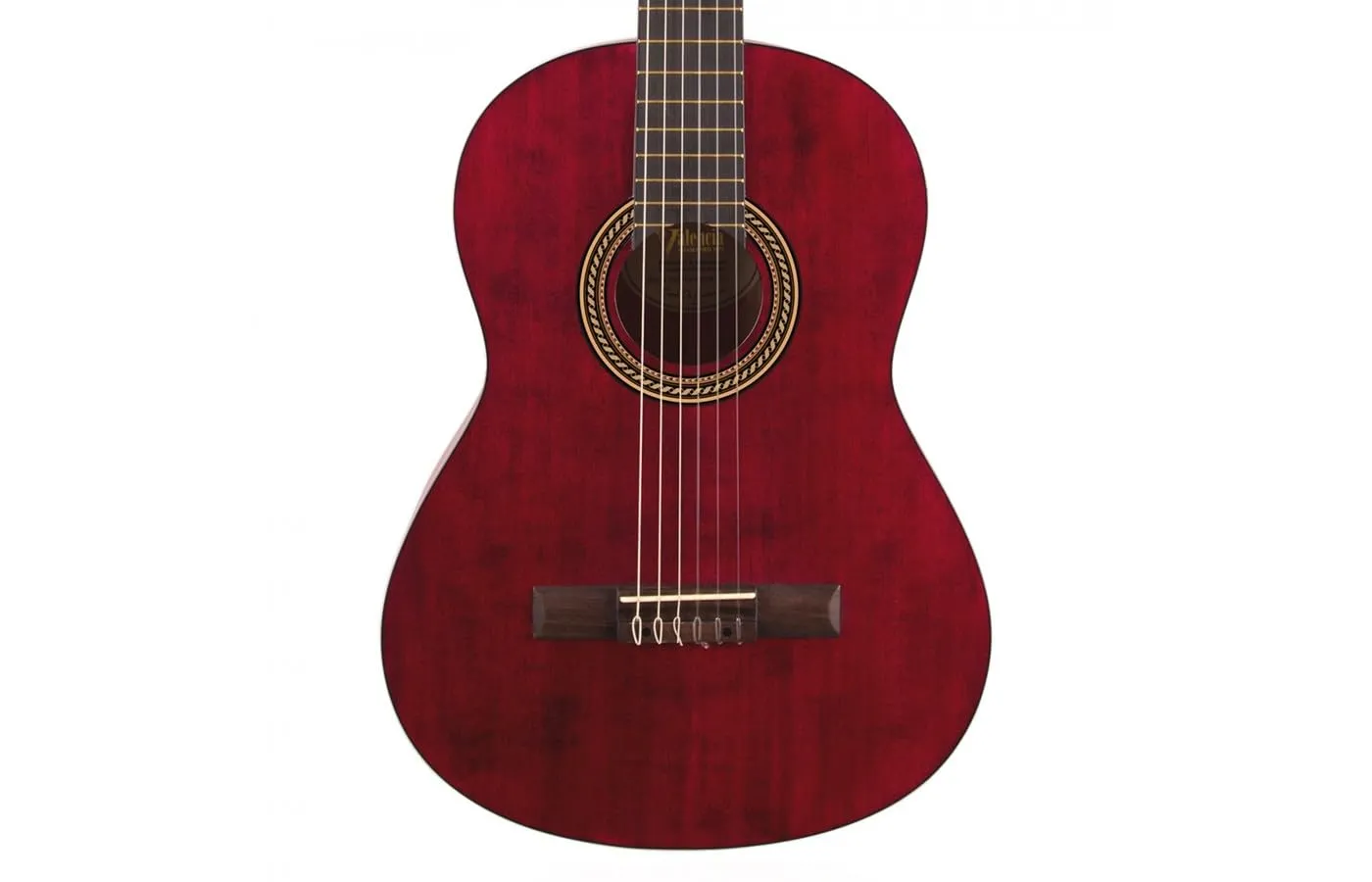 Valencia 6 String Classical Guitar - Transparent Wine Finish, Stika Spruce Top, Right-Handed