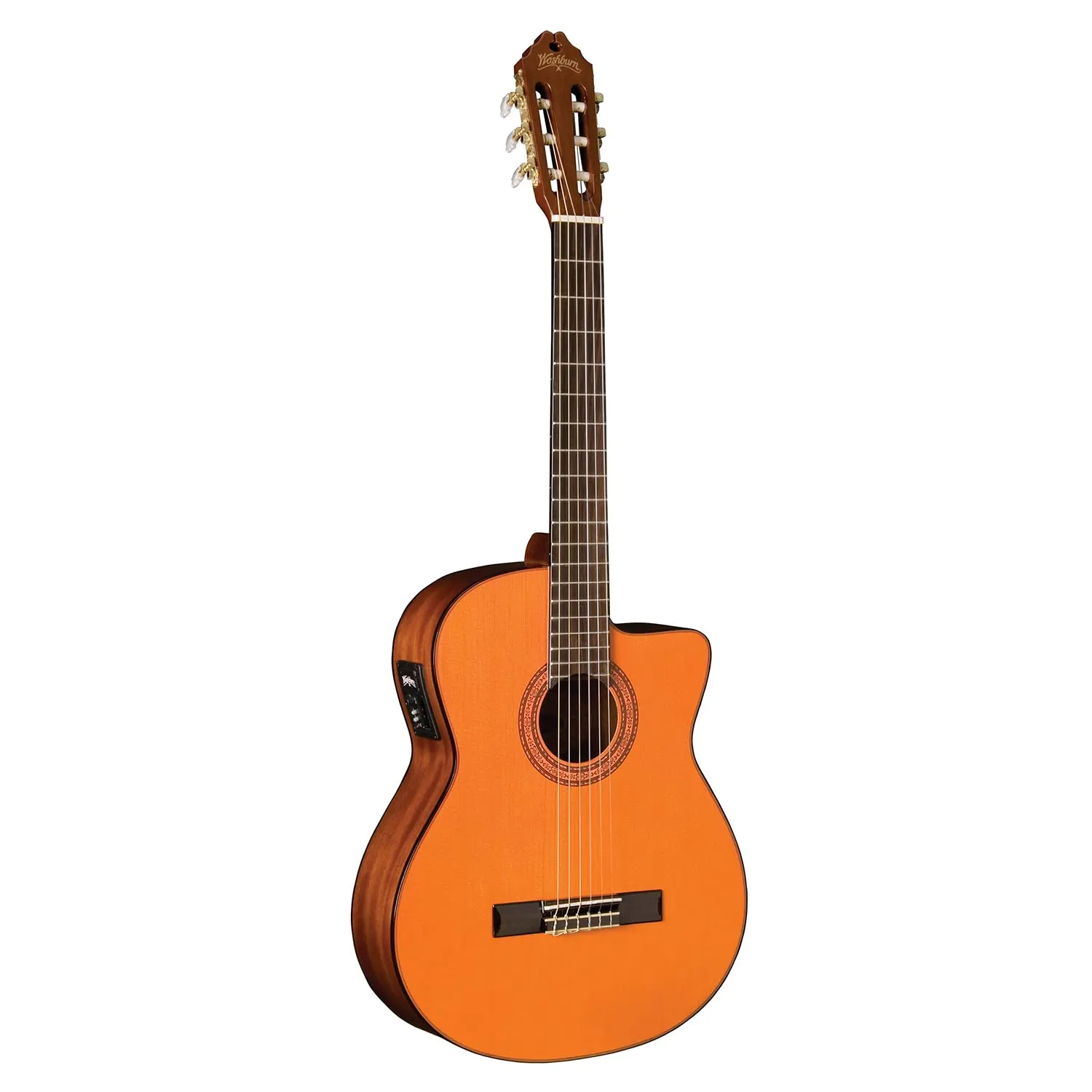 Washburn C5CE Cutaway Acoustic Electric Guitar - Spruce Top, Catalpa Back, Nylon Strings